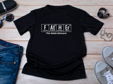 FATHER The Noble Element Shirt – Funny Science Dad Tee – Periodic Table Gift – STEM Chemistry T-Shirt – Nerdy Fathers Day Present