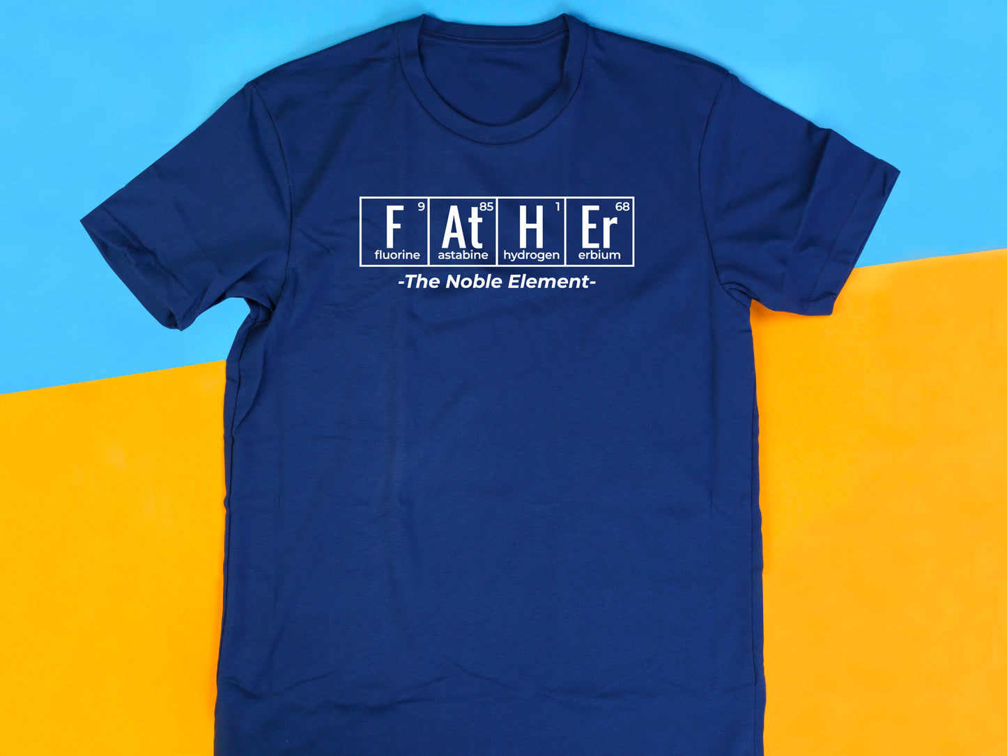FATHER The Noble Element Shirt – Funny Science Dad Tee – Periodic Table Gift – STEM Chemistry T-Shirt – Nerdy Fathers Day Present