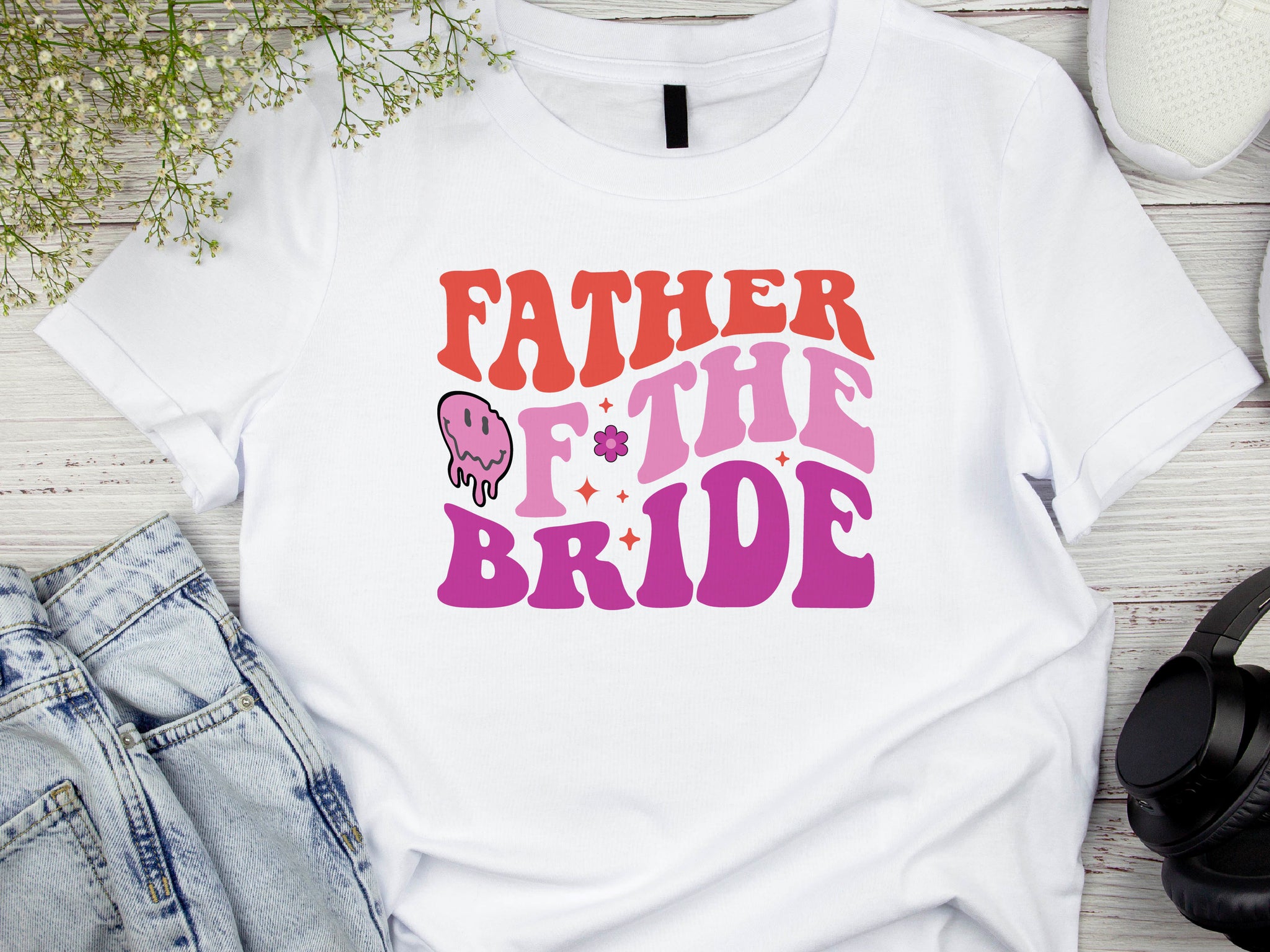 Father of the Bride Shirt – Wedding Day Gift – Matching Bridal Party T-Shirt