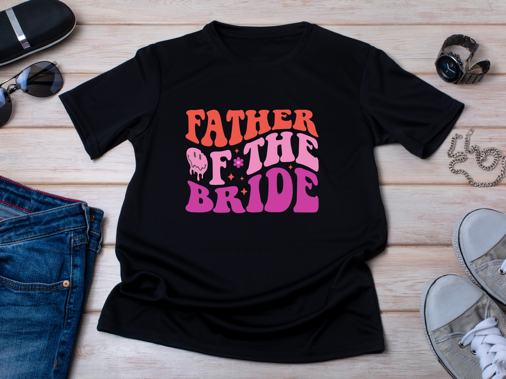 Father of the Bride Shirt – Wedding Day Gift – Matching Bridal Party T-Shirt