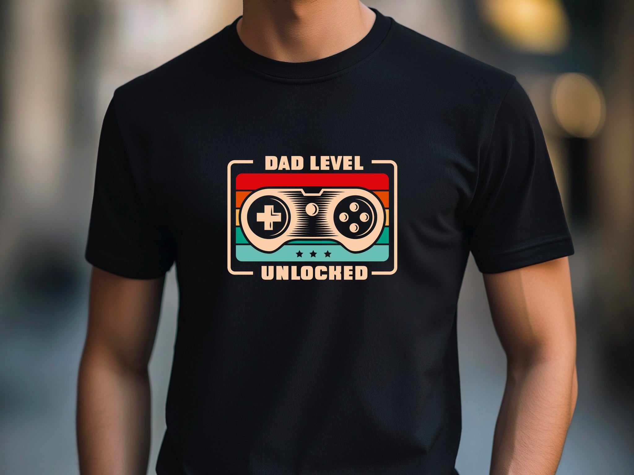 Dad Level Unlocked Gamer Svg, Funny New Dad Handheld Game Console Svg, Father's Day Png, Digital Download
