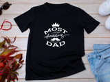 Fathers Day Most Amazing DAD – New Dad Gift from Baby – Cool Graphic Tee – First Fathers Day Present – Gift for Him