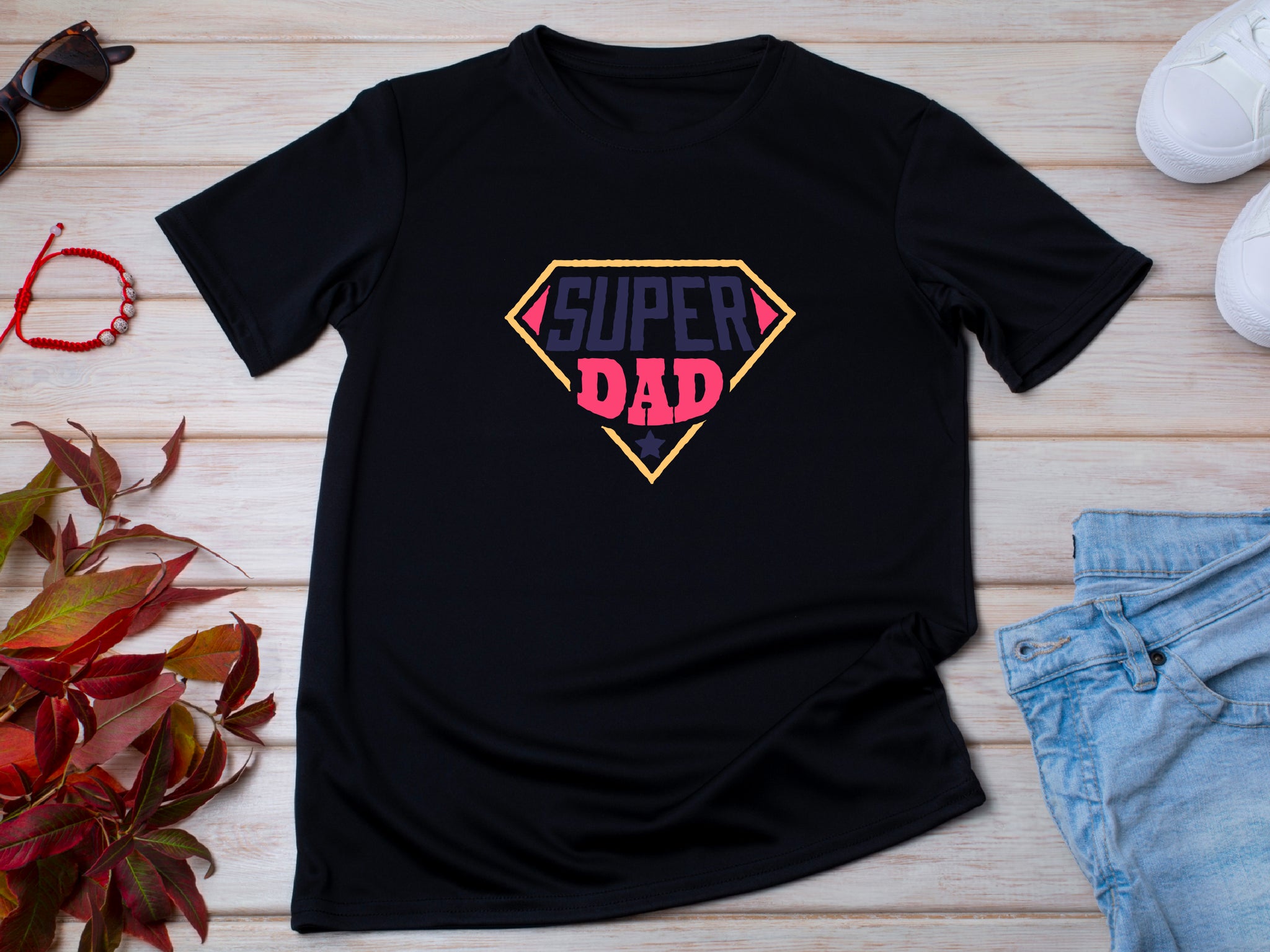 Super Dad Shirt, Fathers Day Gift Super Dad T-Shirt, Christmas Gift Tee for Dad , Birthday Present for Super Dad, Real Super Dad Gift Tshirt