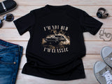 Funny Fathers Day Shirt – I'm Not Old I'm Classic – Vintage Car Dad Tee – Retro Gift for Him – Cool Car Lover Shirt