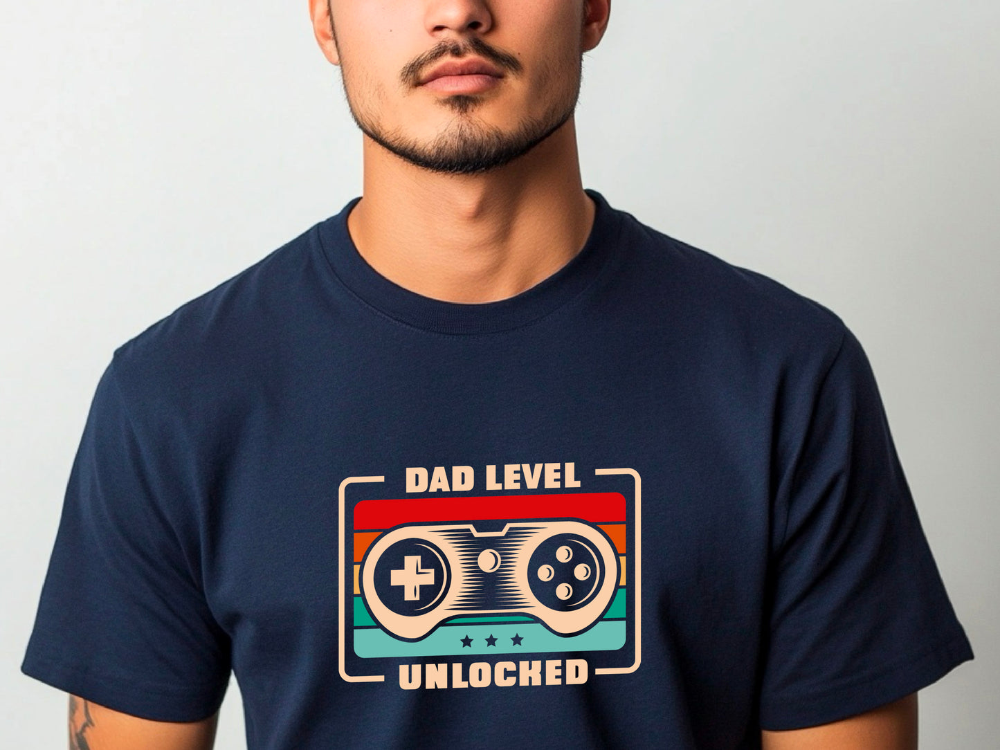 Dad Level Unlocked Gamer Svg, Funny New Dad Handheld Game Console Svg, Father's Day Png, Digital Download