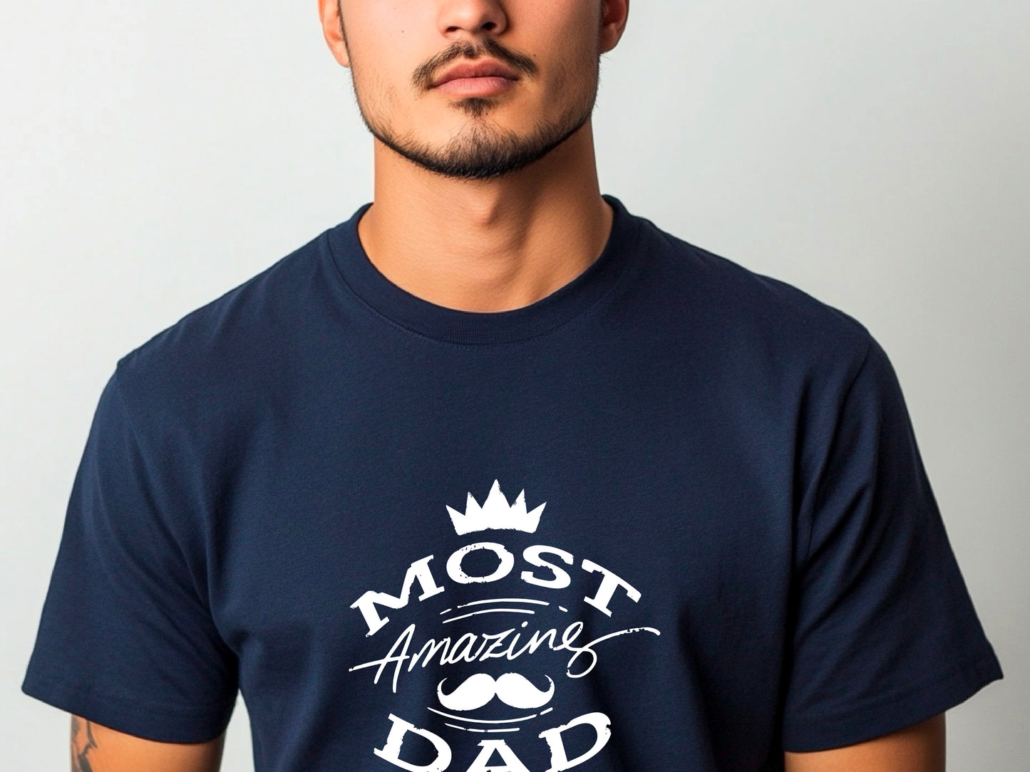 Fathers Day Most Amazing DAD – New Dad Gift from Baby – Cool Graphic Tee – First Fathers Day Present – Gift for Him