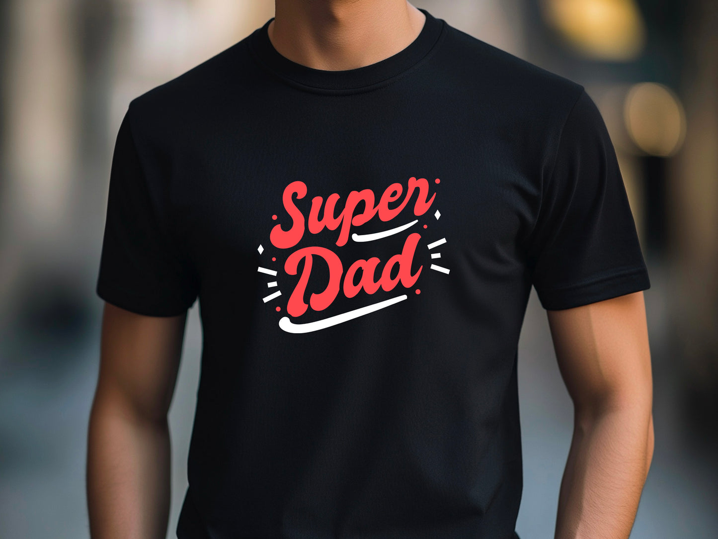 Fathers Day Super Dad T-Shirt, Christmas Gift Tee for Dad , Birthday Present for Super Dad, Real Super Dad Gift Tshirt