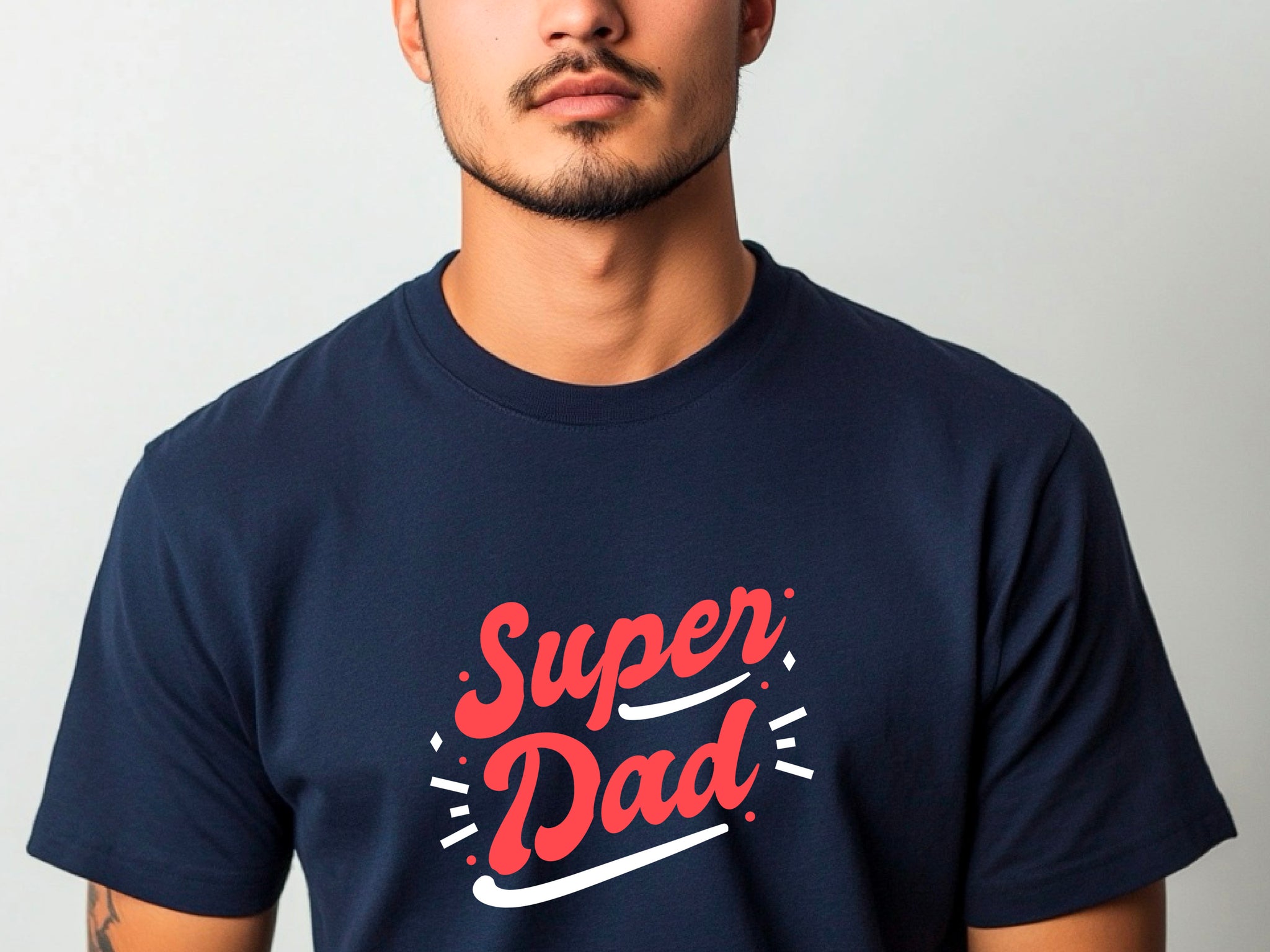 Fathers Day Super Dad T-Shirt, Christmas Gift Tee for Dad , Birthday Present for Super Dad, Real Super Dad Gift Tshirt