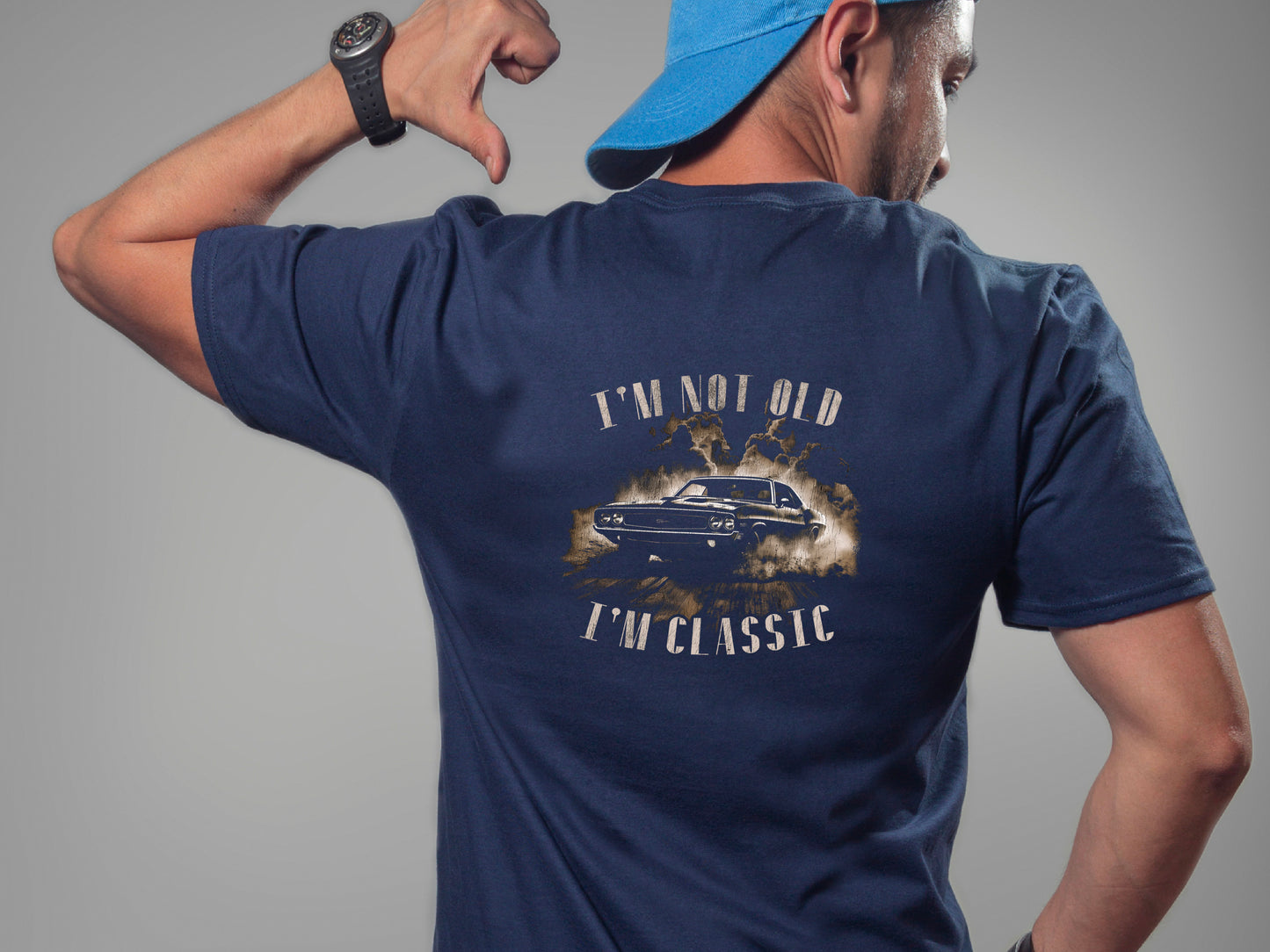 Funny Fathers Day Shirt – I'm Not Old I'm Classic – Vintage Car Dad Tee – Retro Gift for Him – Cool Car Lover Shirt