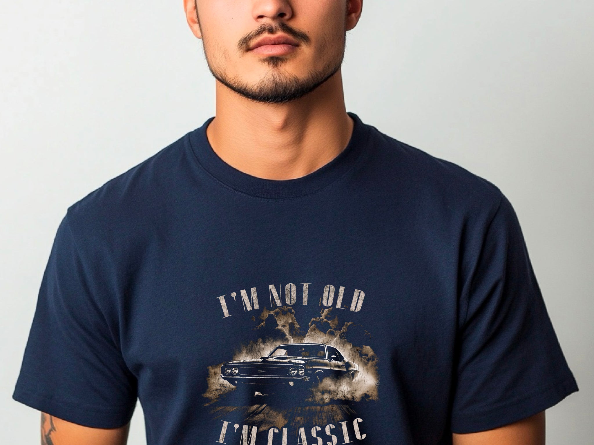 Funny Fathers Day Shirt – I'm Not Old I'm Classic – Vintage Car Dad Tee – Retro Gift for Him – Cool Car Lover Shirt