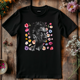 Frida Kahlo T-Shirt – Abstract Art Tee with Floral Details | Frida Fan Gift | Kahlo-Inspired Graphic Shirt | Unique Artistic T-Shirt
