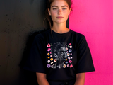 Frida Kahlo T-Shirt – Abstract Art Tee with Floral Details | Frida Fan Gift | Kahlo-Inspired Graphic Shirt | Unique Artistic T-Shirt