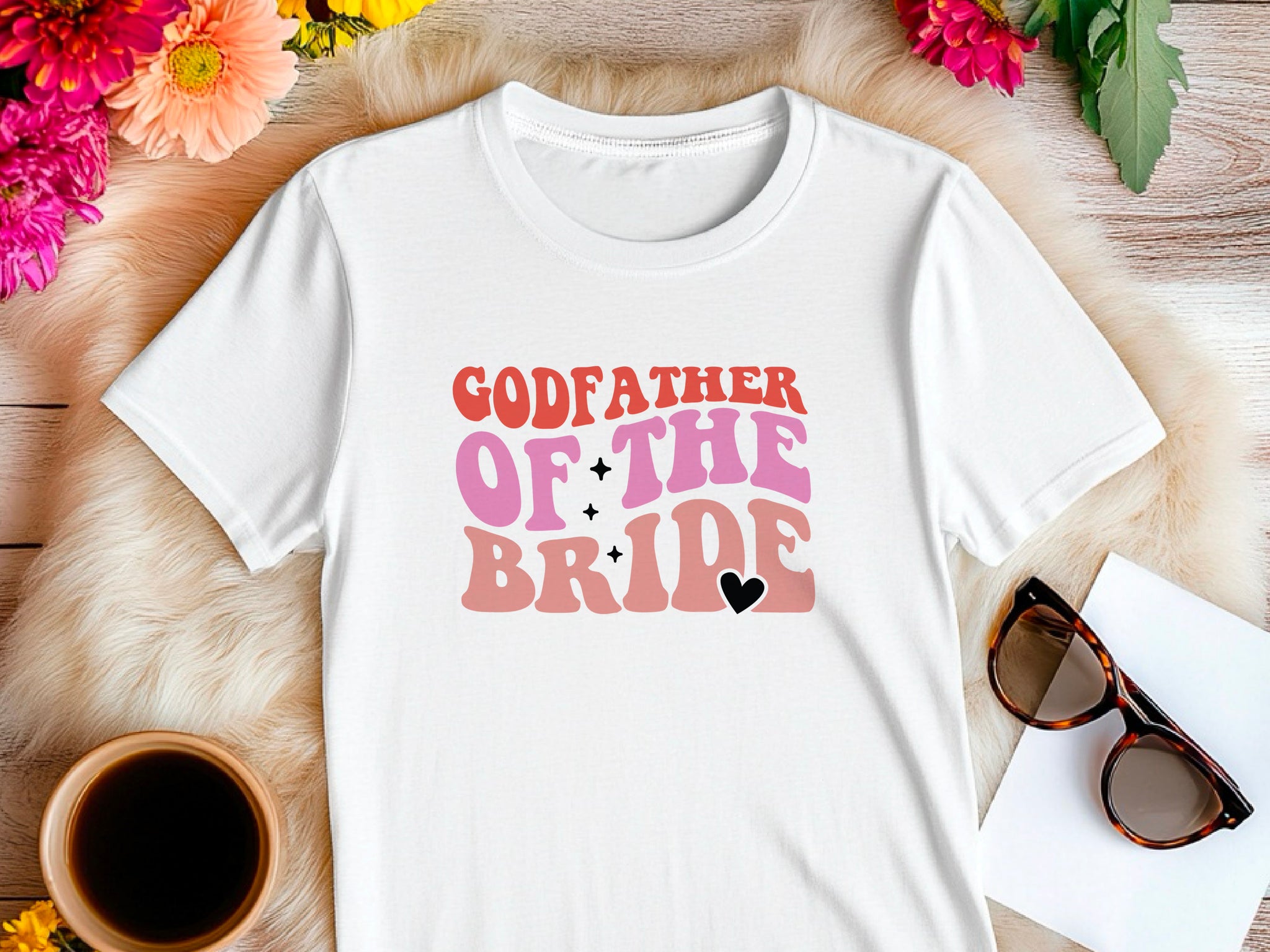 Godfather of the Bride Shirt – Wedding Party Tee – Family Matching Outfit