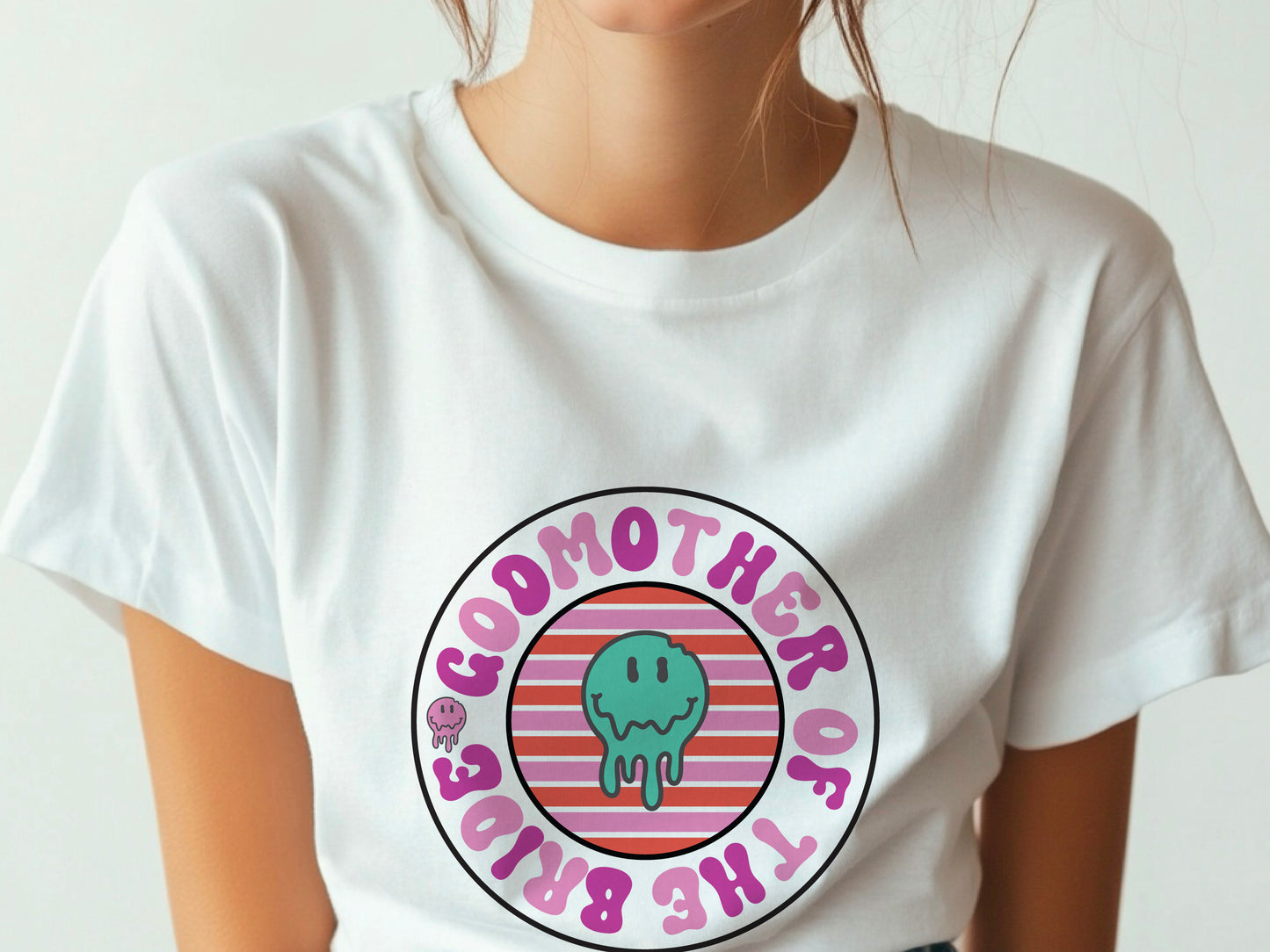 Godmother of the Bride T-Shirt – Wedding Party Tee – Bridal Crew Matching Shirt – Gift for Godmother – Bride’s Family Wedding Outfit