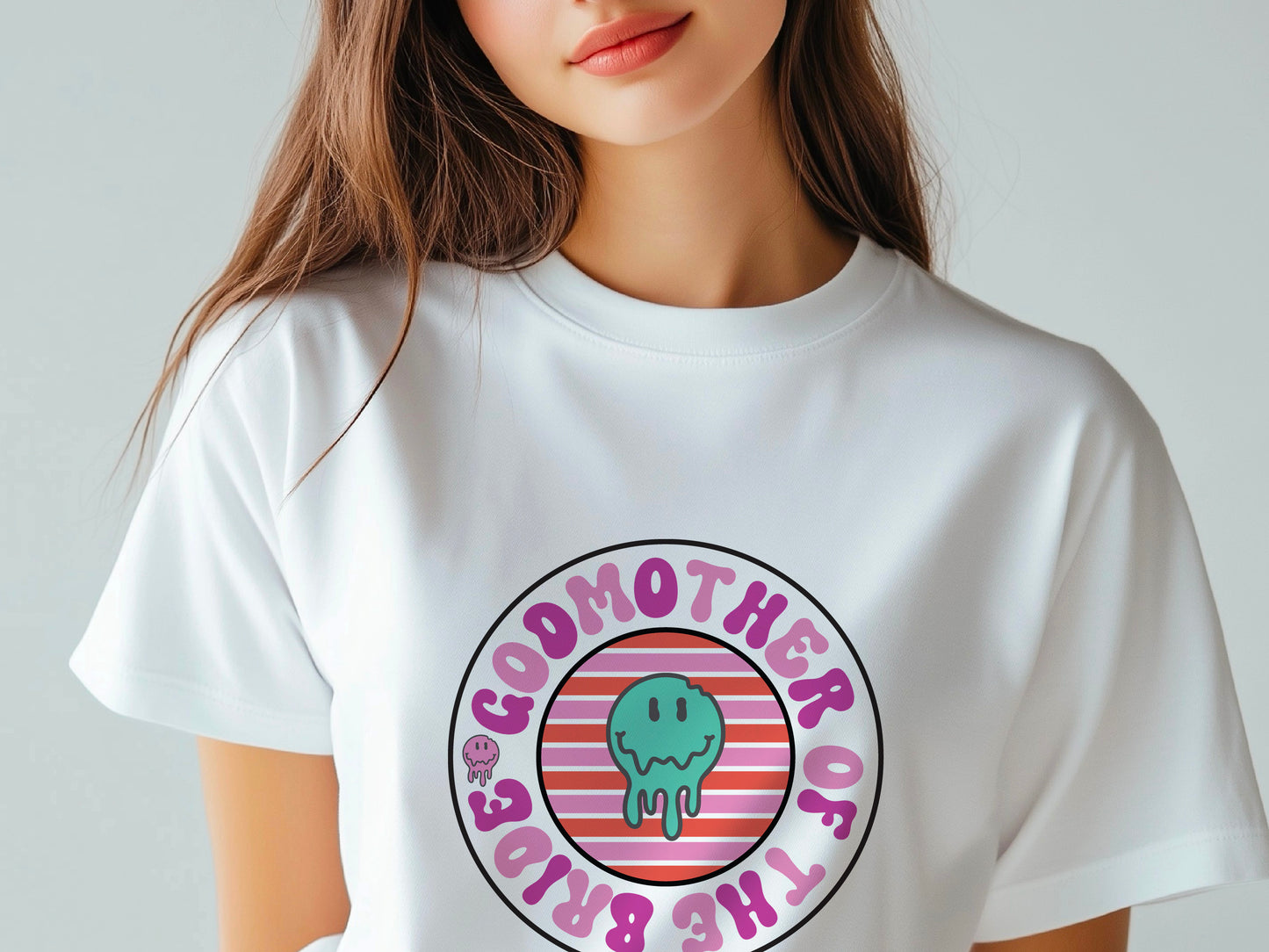 Godmother of the Bride T-Shirt – Wedding Party Tee – Bridal Crew Matching Shirt – Gift for Godmother – Bride’s Family Wedding Outfit