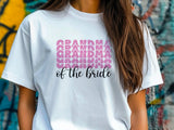 Grandma of the Bride T-Shirt – Wedding Party Shirt for Grandmother – Bridal Family Matching Tee – Gift from Bride – Wedding Day Outfit