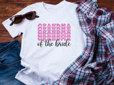 Grandma of the Bride T-Shirt – Wedding Party Shirt for Grandmother – Bridal Family Matching Tee – Gift from Bride – Wedding Day Outfit