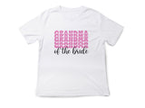 Grandma of the Bride T-Shirt – Wedding Party Shirt for Grandmother – Bridal Family Matching Tee – Gift from Bride – Wedding Day Outfit