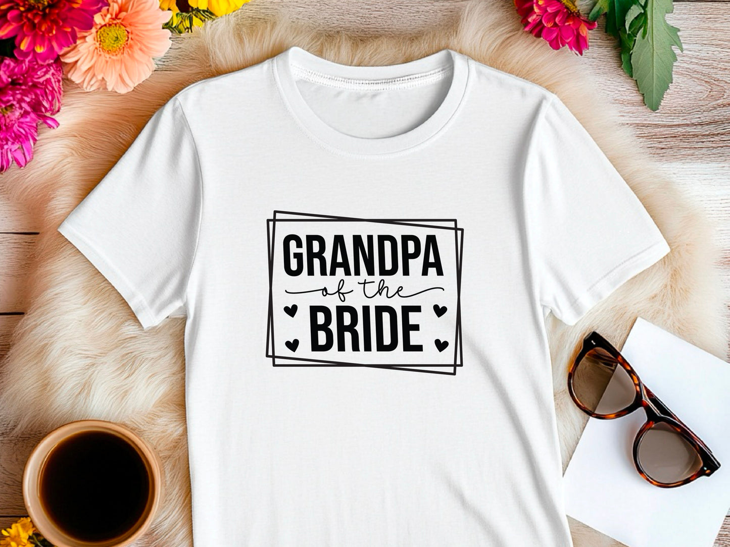 Grandpa of the Bride Shirt – Wedding Gift – Family Matching T-Shirt