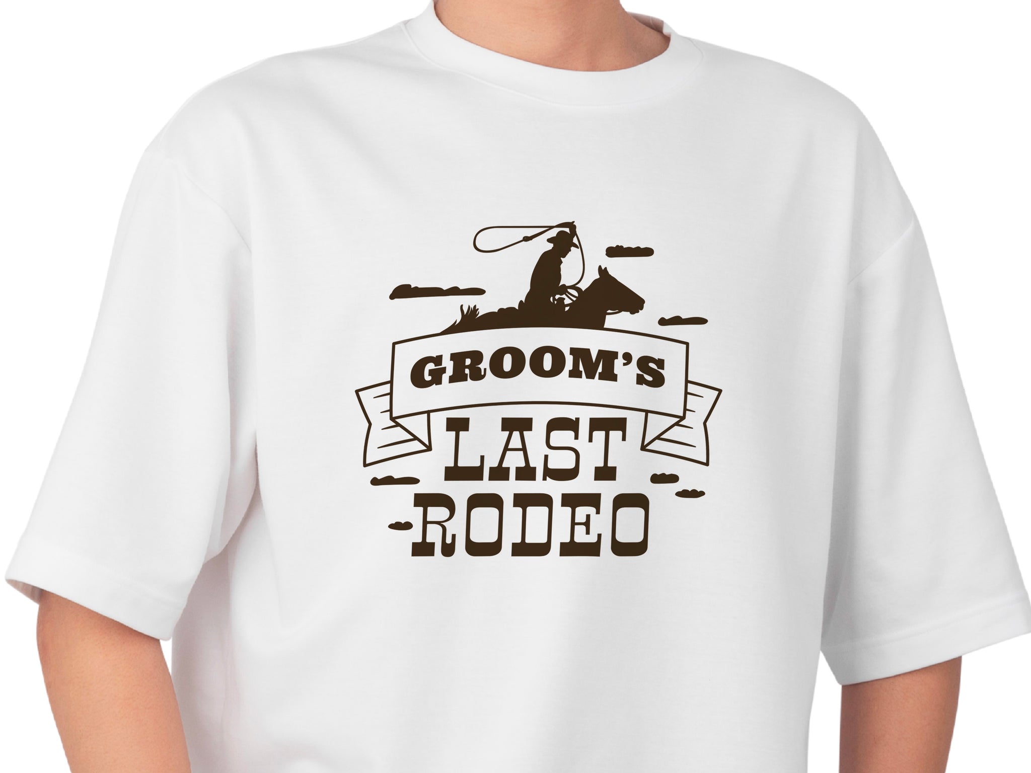 Groom’s Last Rodeo T-Shirt – Funny Stag Party Shirt for Men – Bachelor Party Tee – Western Wedding Outfit – Groomsman Gift