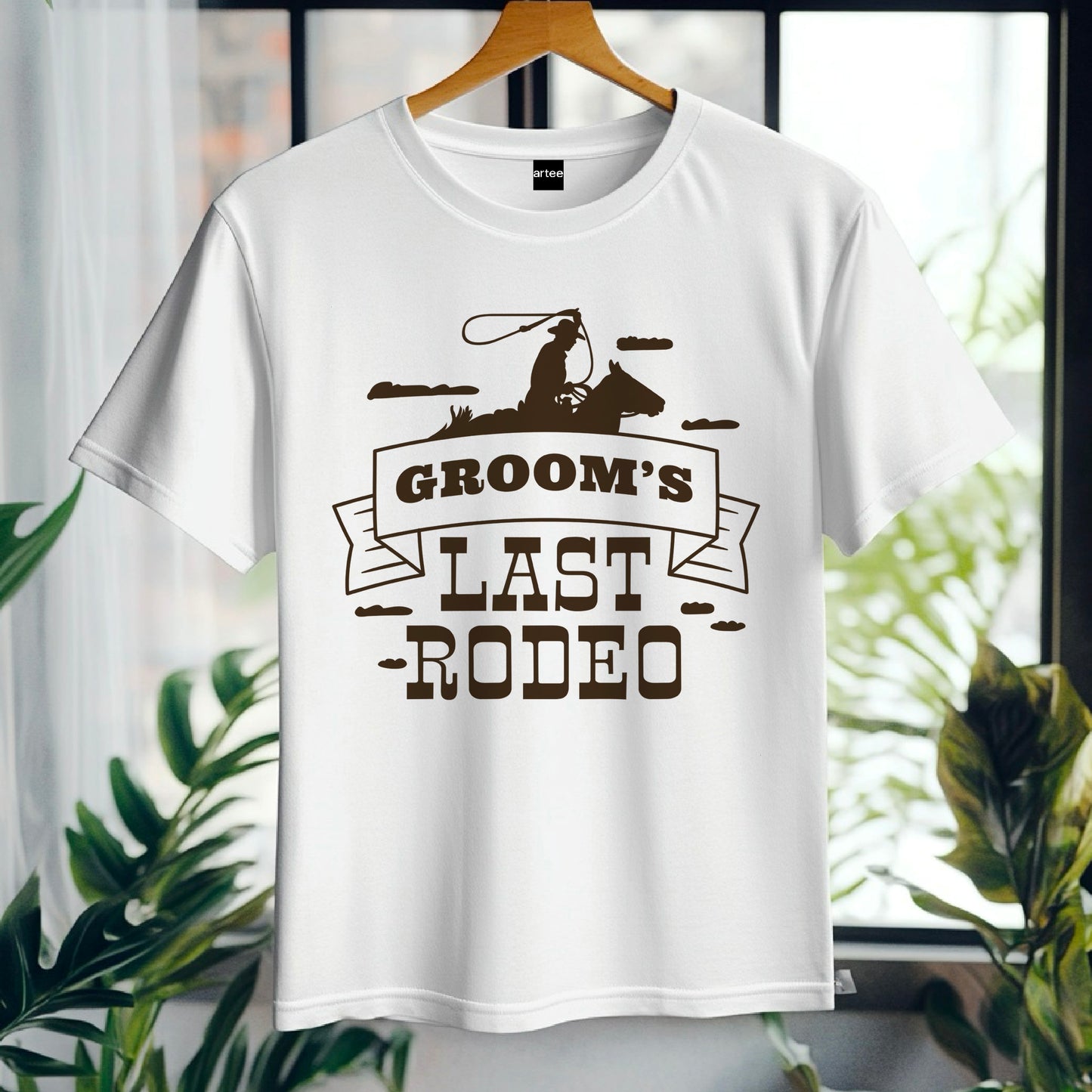Groom’s Last Rodeo T-Shirt – Funny Stag Party Shirt for Men – Bachelor Party Tee – Western Wedding Outfit – Groomsman Gift