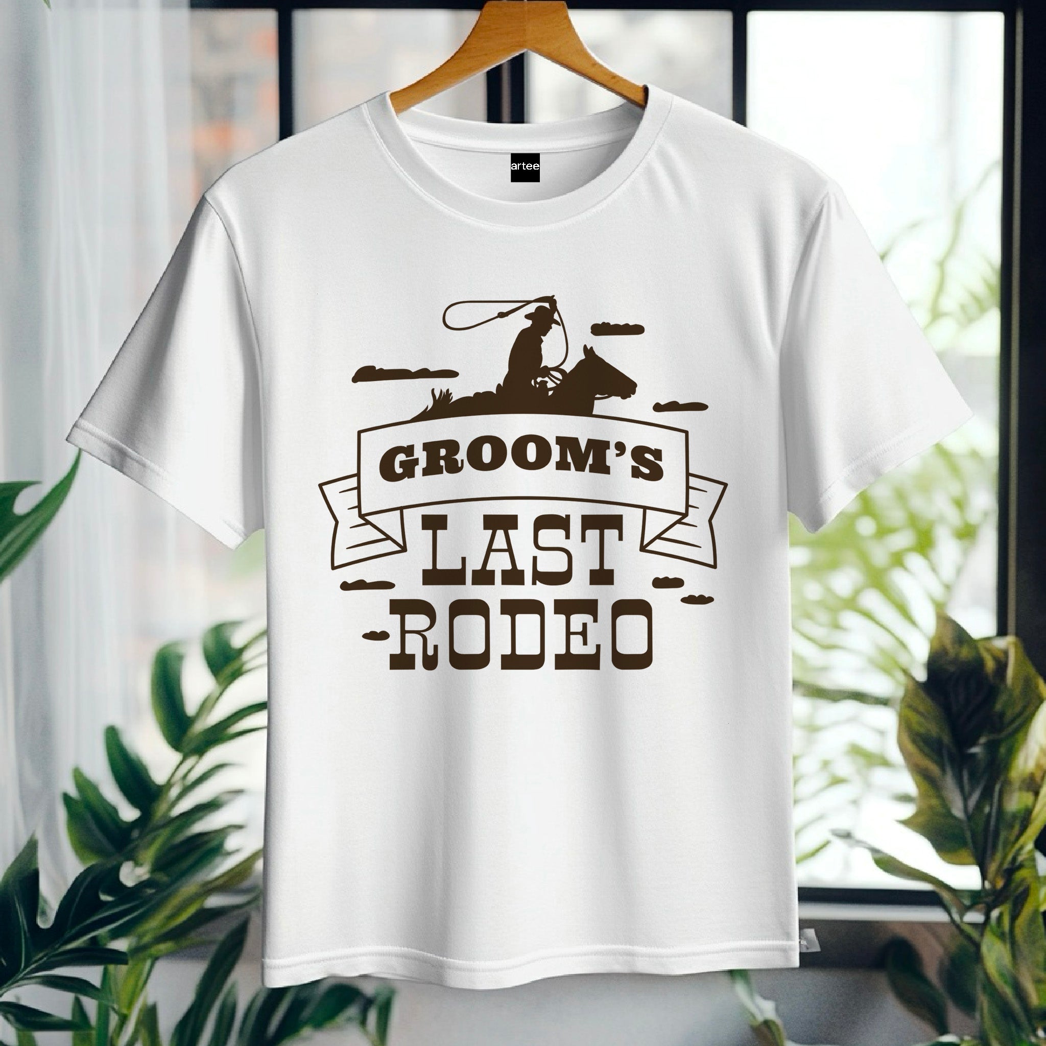 Groom’s Last Rodeo T-Shirt – Funny Stag Party Shirt for Men – Bachelor Party Tee – Western Wedding Outfit – Groomsman Gift
