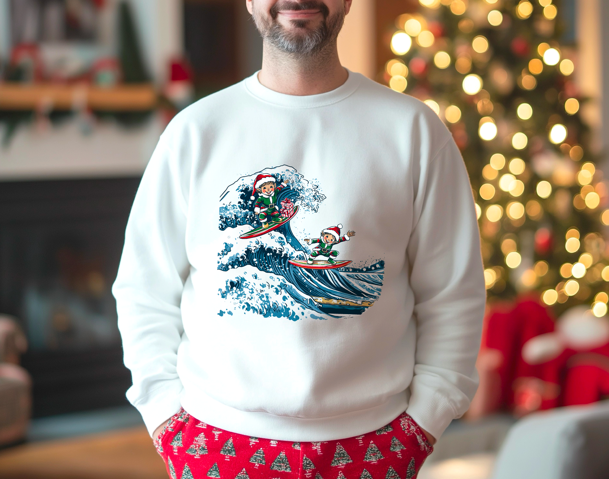 Hokusai-Inspired Sweatshirt: The Art of The Great Wave