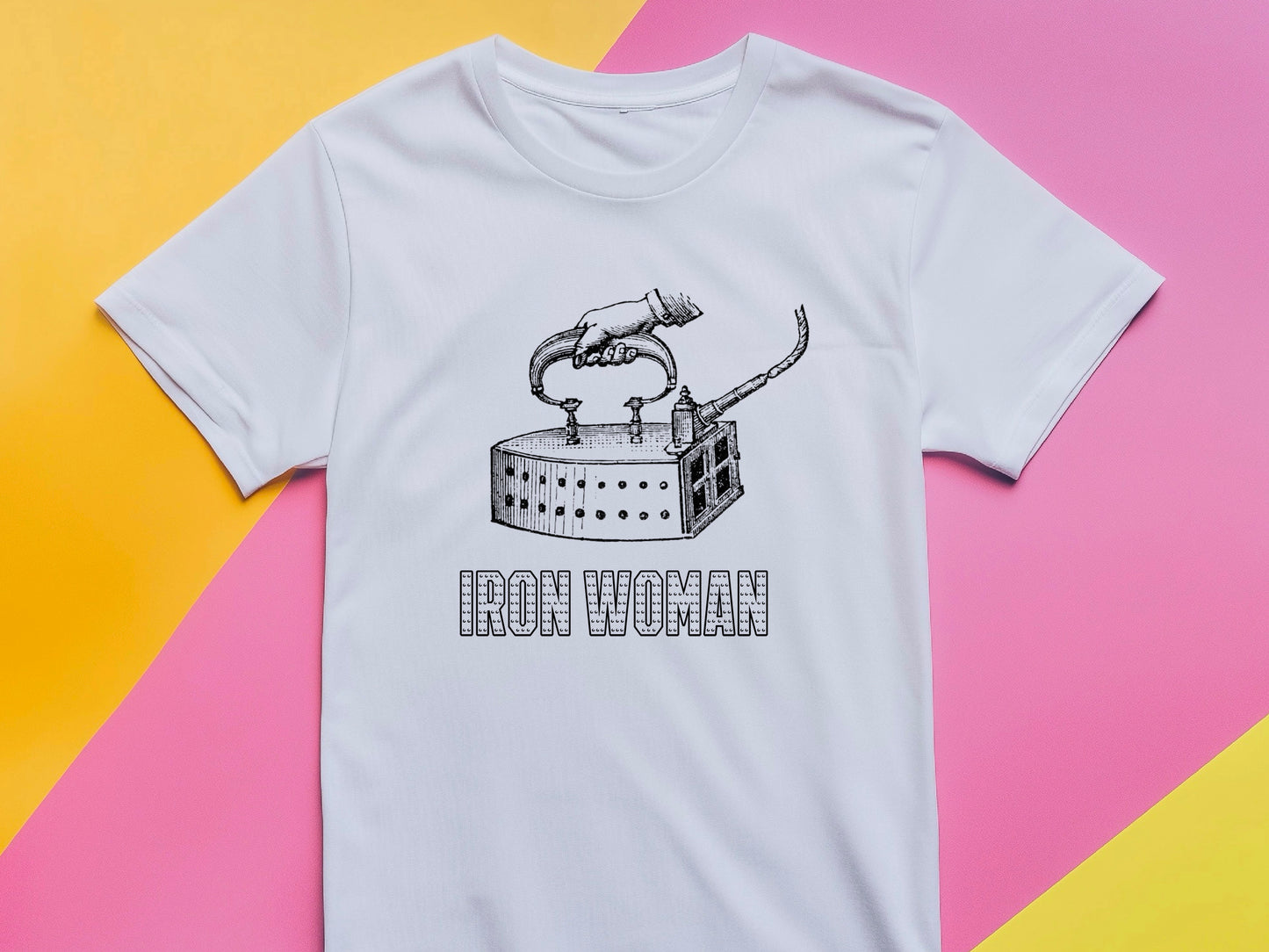 Iron Woman T-Shirt | Marvel Comics Tee | Funny Gift for Mum | Ironman UK Shirt | Gift for Her | Superhero Wales Top Ironman-Inspired T-Shirt