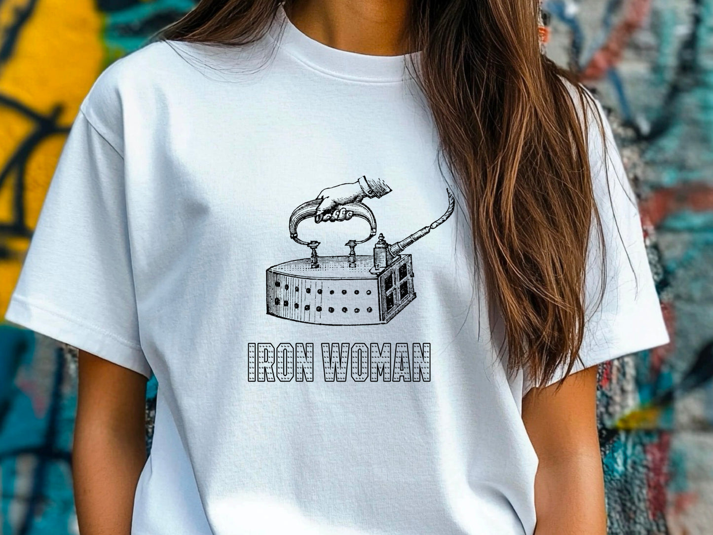 Iron Woman T-Shirt | Marvel Comics Tee | Funny Gift for Mum | Ironman UK Shirt | Gift for Her | Superhero Wales Top Ironman-Inspired T-Shirt