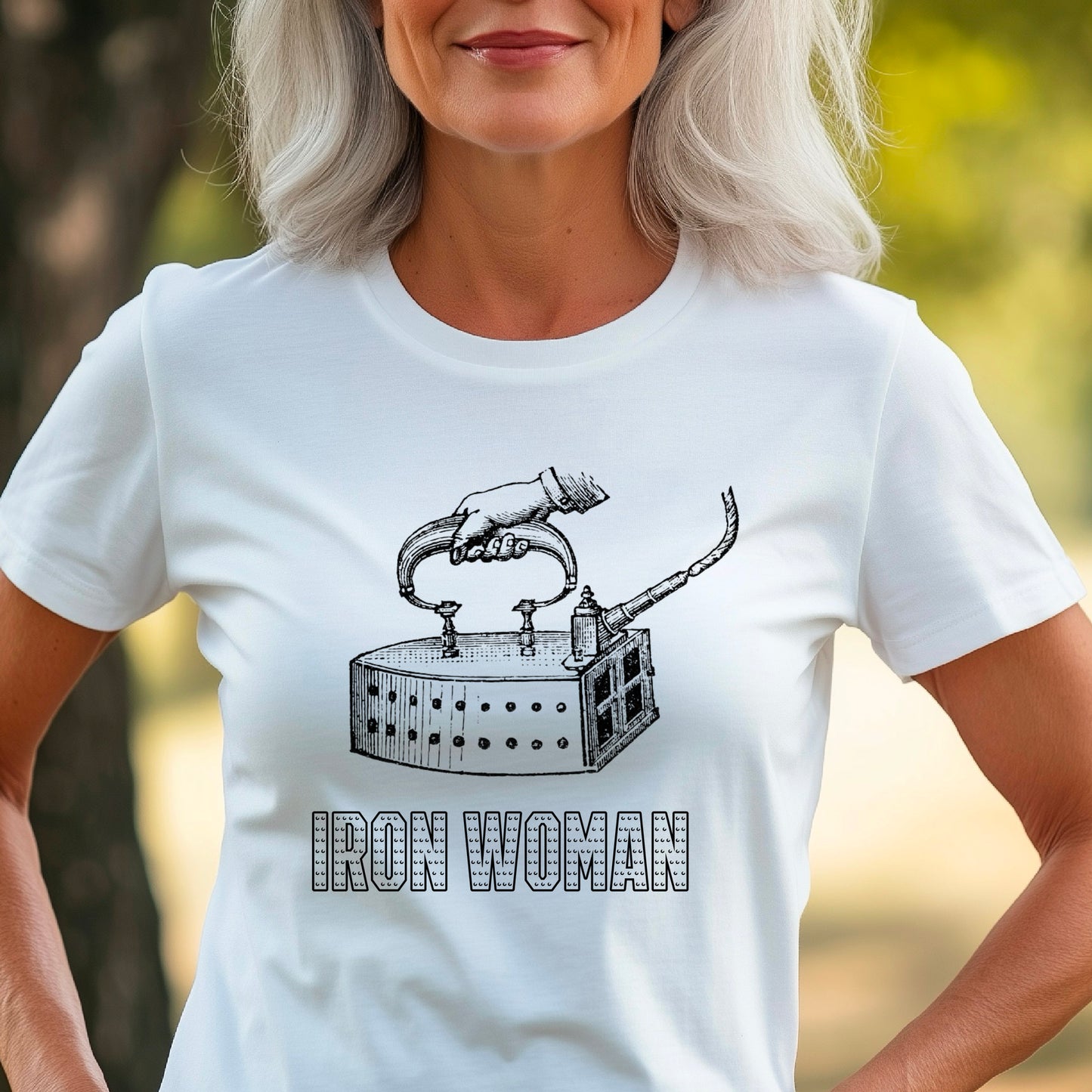 Iron Woman T-Shirt | Marvel Comics Tee | Funny Gift for Mum | Ironman UK Shirt | Gift for Her | Superhero Wales Top Ironman-Inspired T-Shirt