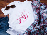 I Said Yes Shirt – Engagement T-Shirt – Bride to Be Tee – Just Engaged Gift – Wedding Planning Shirt