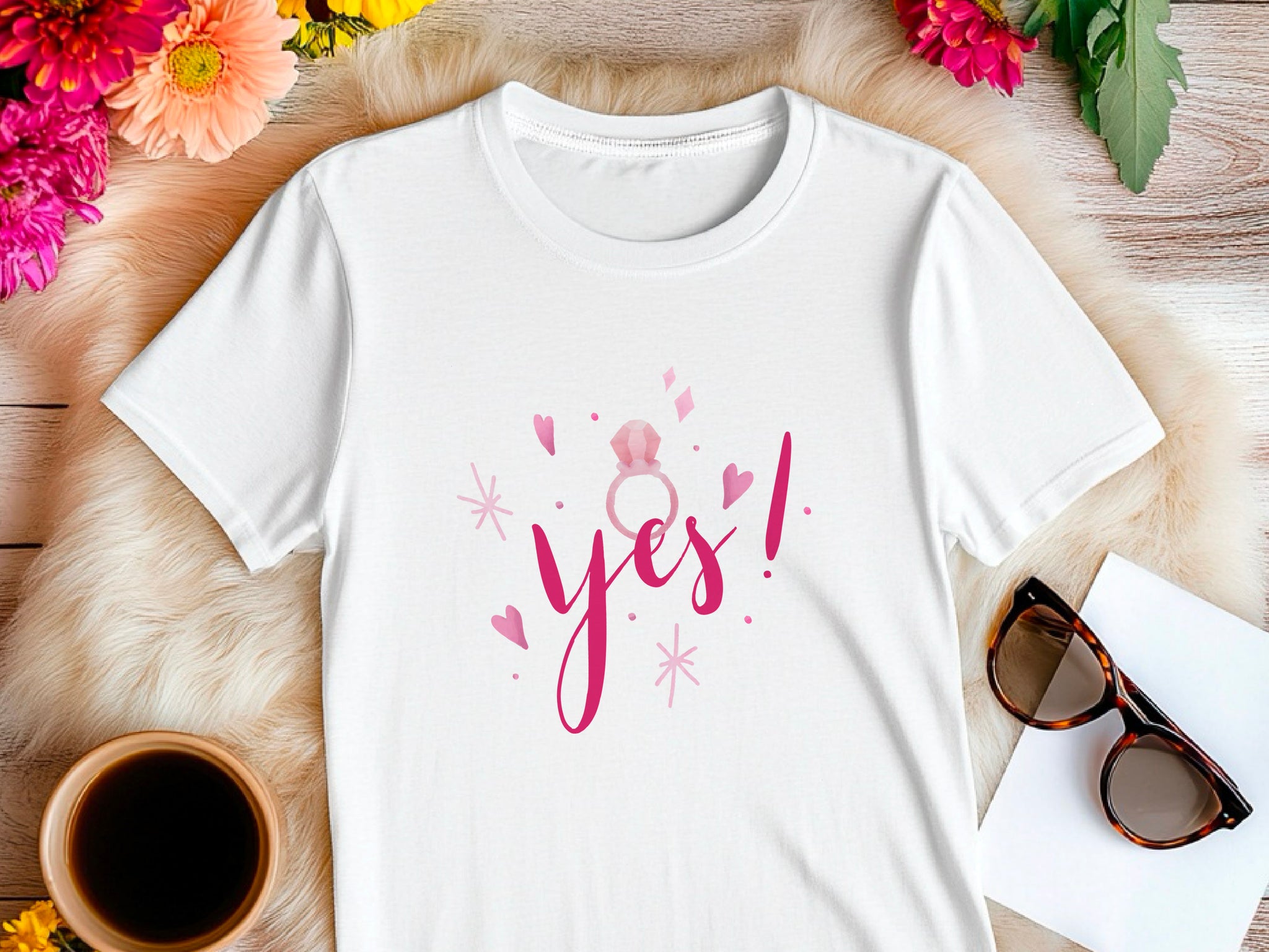 I Said Yes Shirt – Engagement T-Shirt – Bride to Be Tee – Just Engaged Gift – Wedding Planning Shirt
