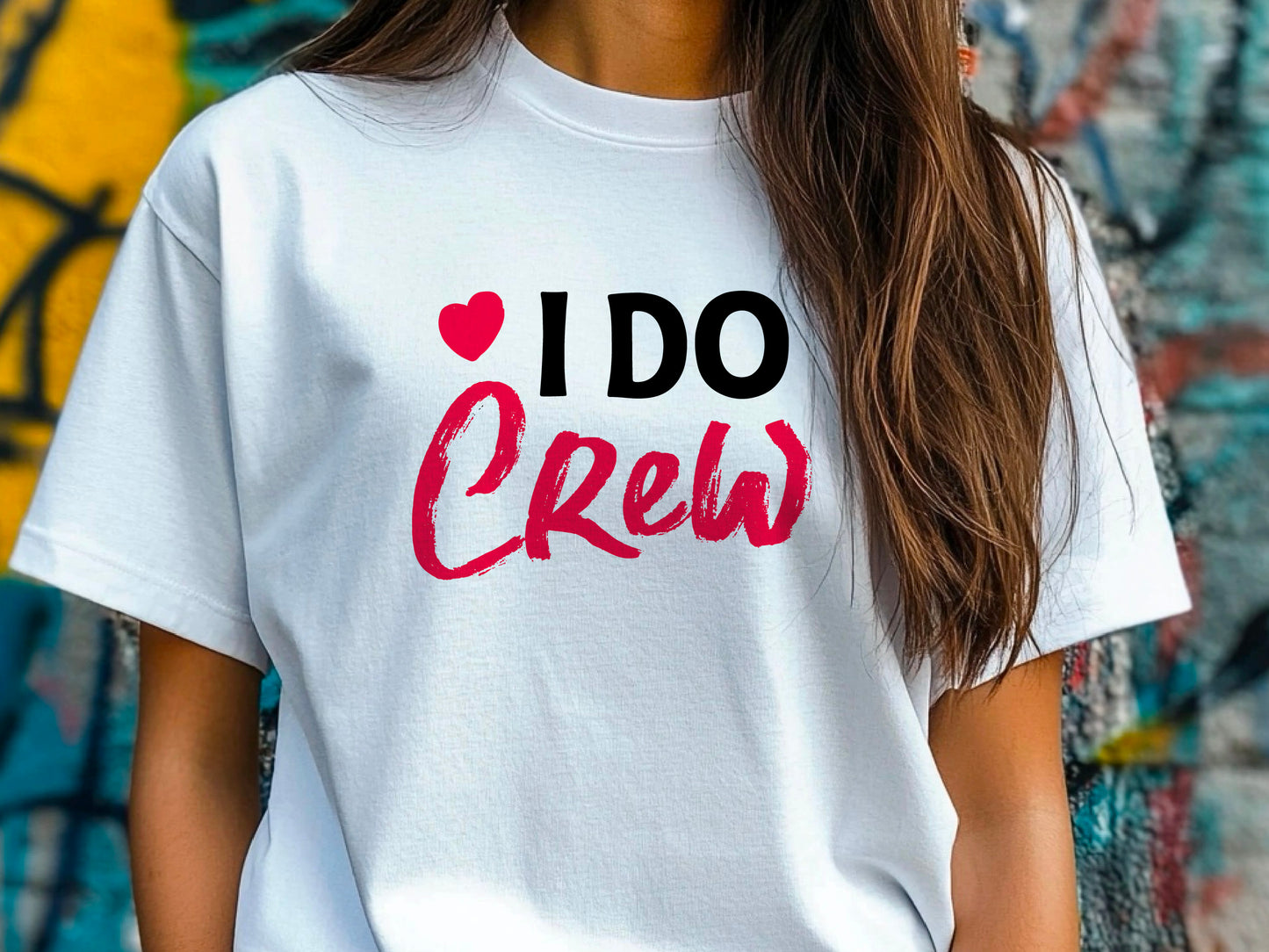 I Do Crew T-Shirt – Bridesmaid Wedding Party Shirt – Matching Bachelorette Tee – Team Bride Outfit – Bridal Shower Gift Idea