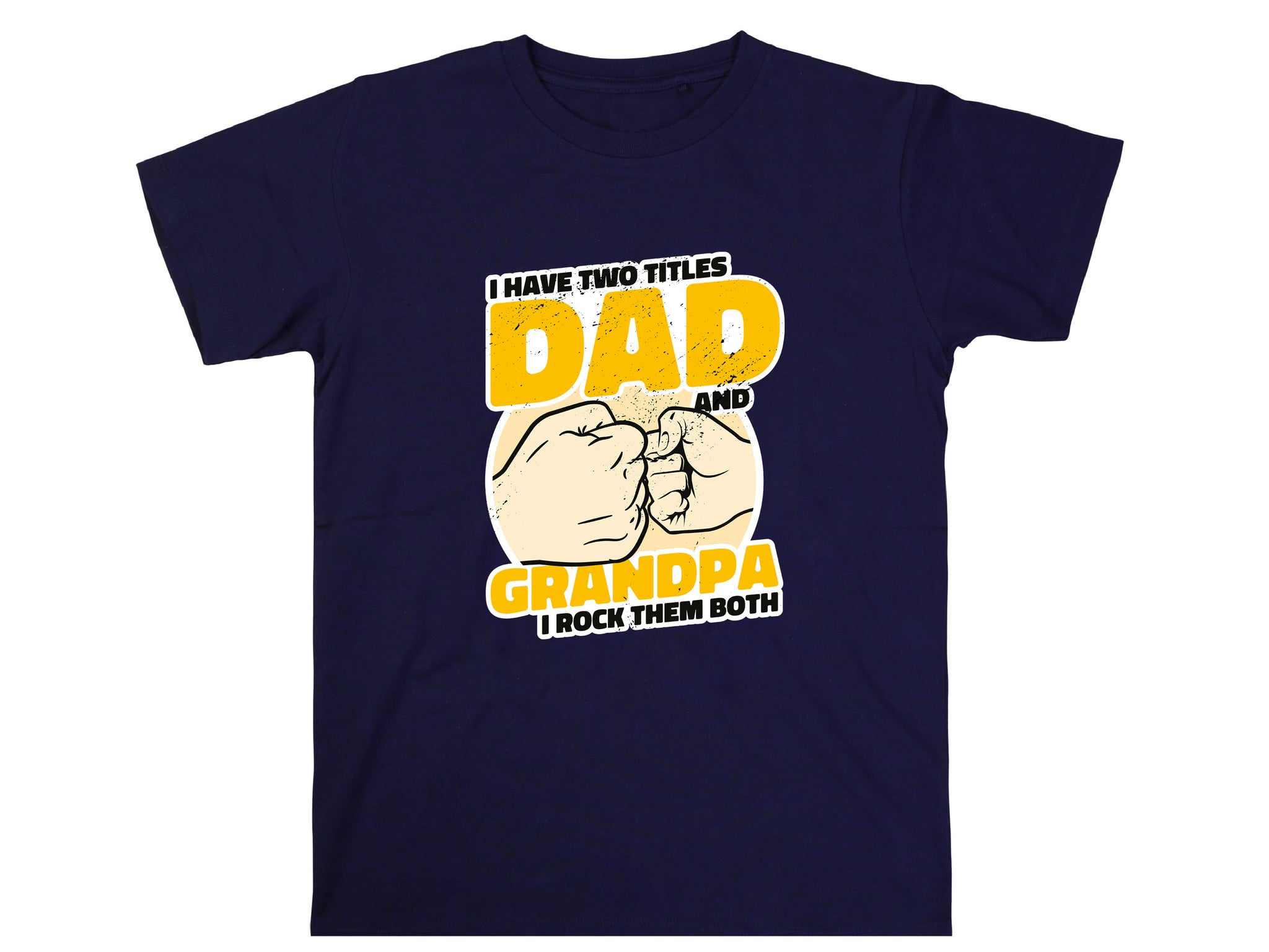 Funny Fathers Day T Shirt Gifts I Have Two Titles Dad And Grandpa T Shirt Rock Them Both T Shirt For Dad Grandpa