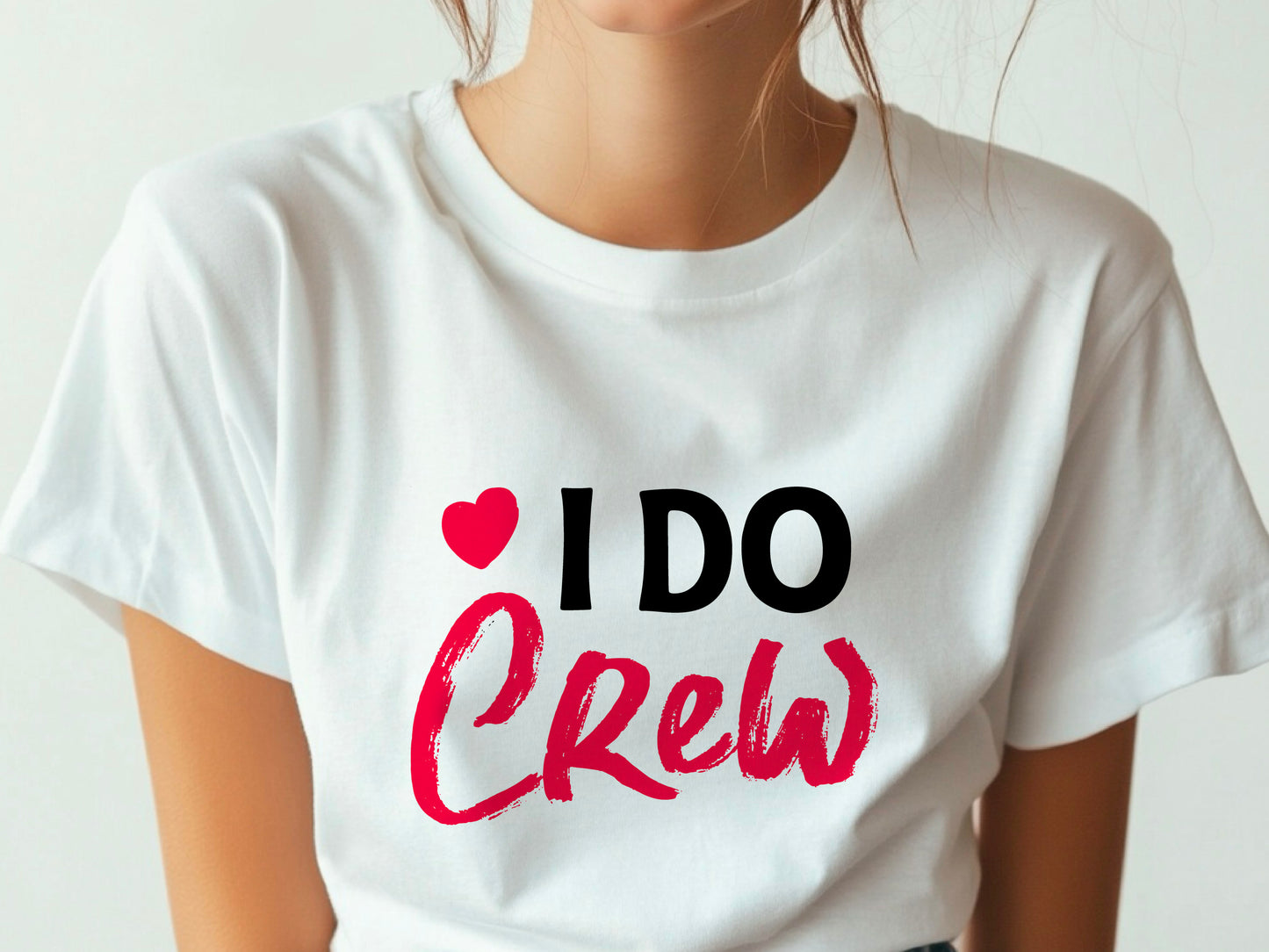 I Do Crew T-Shirt – Bridesmaid Wedding Party Shirt – Matching Bachelorette Tee – Team Bride Outfit – Bridal Shower Gift Idea