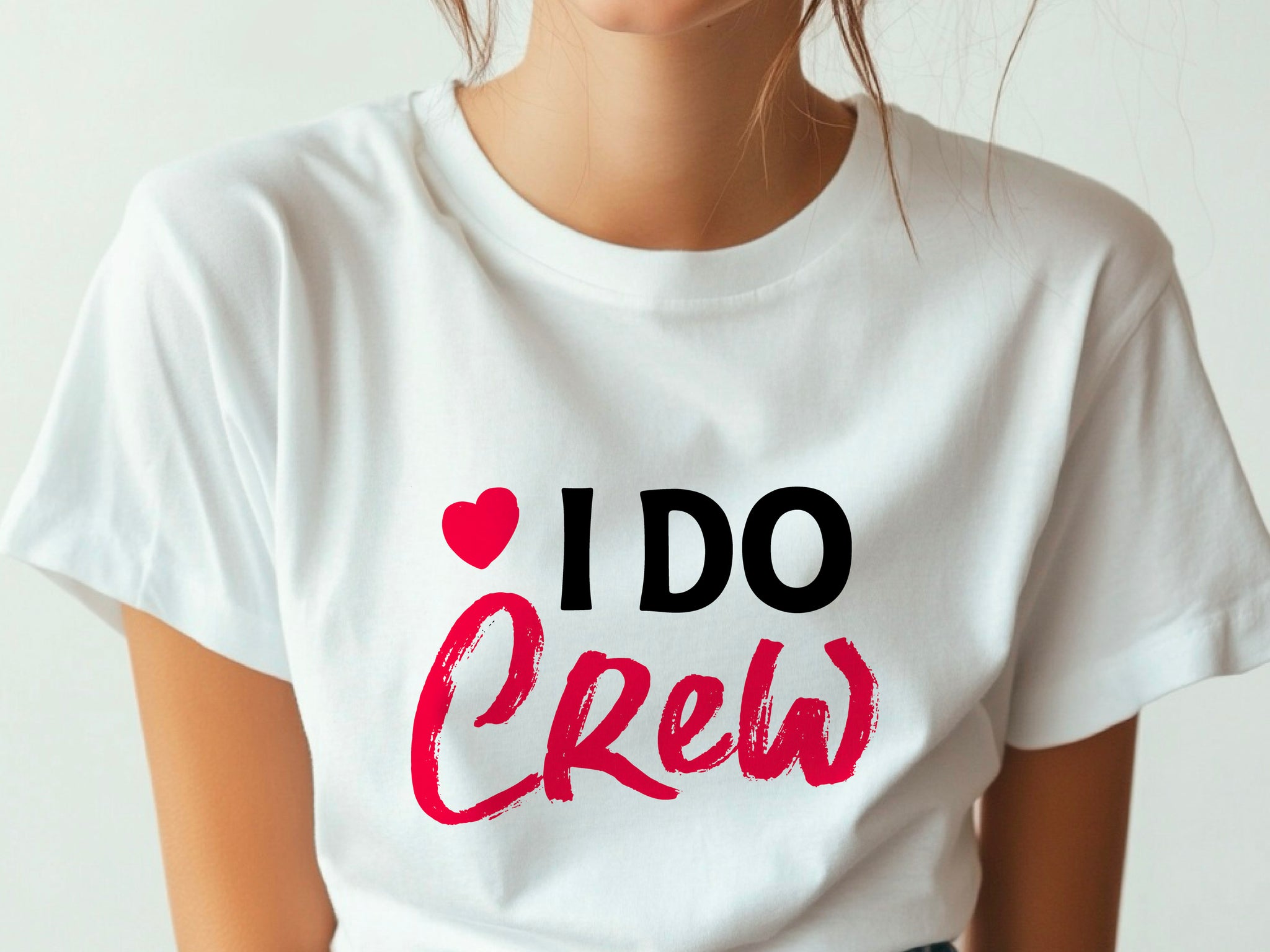 I Do Crew T-Shirt – Bridesmaid Wedding Party Shirt – Matching Bachelorette Tee – Team Bride Outfit – Bridal Shower Gift Idea