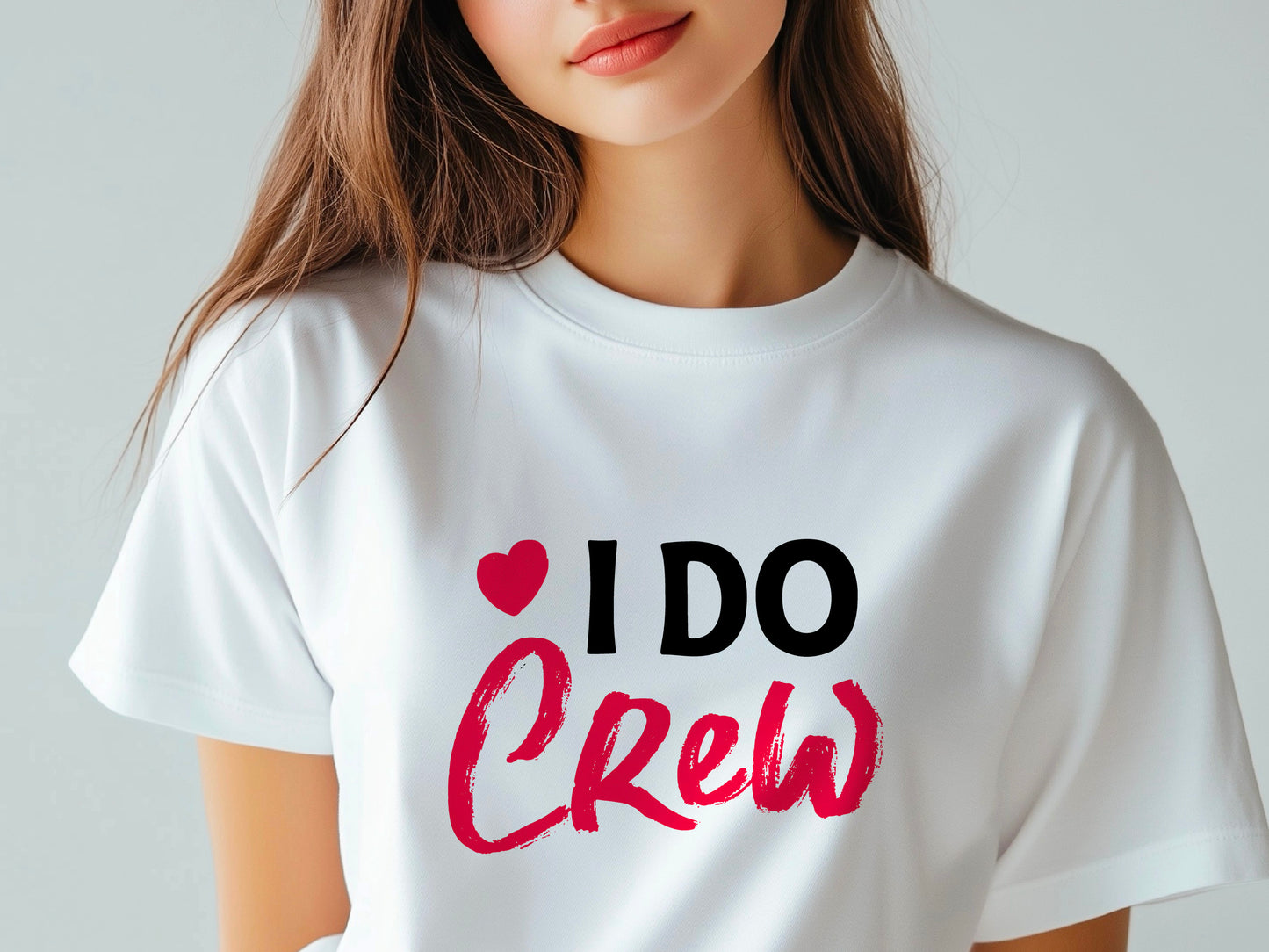 I Do Crew T-Shirt – Bridesmaid Wedding Party Shirt – Matching Bachelorette Tee – Team Bride Outfit – Bridal Shower Gift Idea