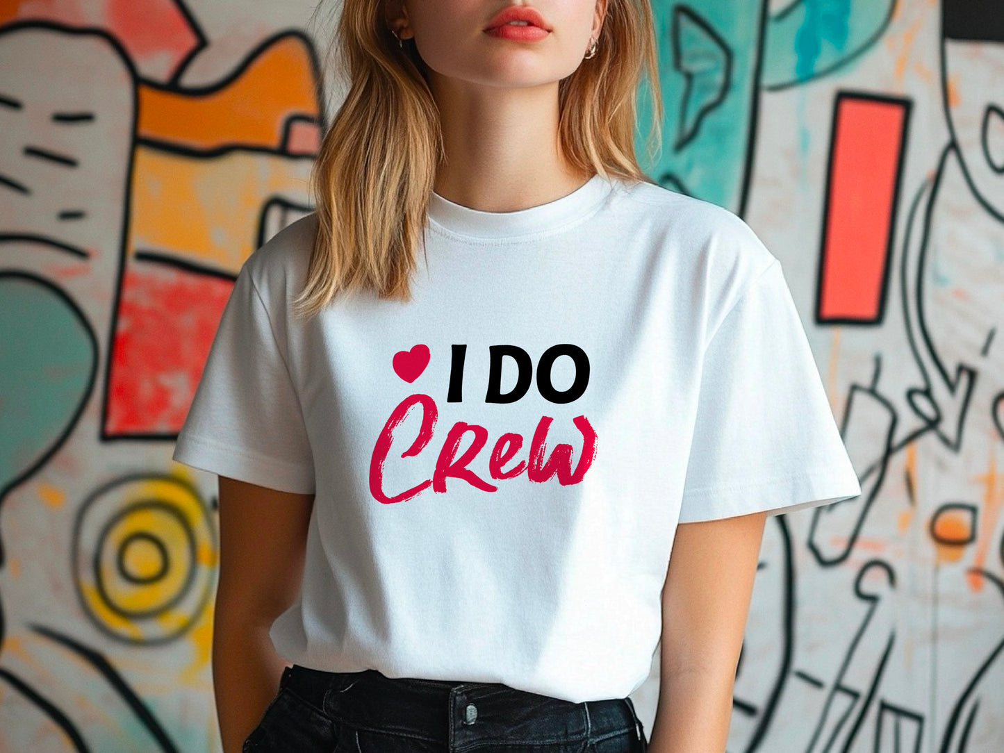 I Do Crew T-Shirt – Bridesmaid Wedding Party Shirt – Matching Bachelorette Tee – Team Bride Outfit – Bridal Shower Gift Idea