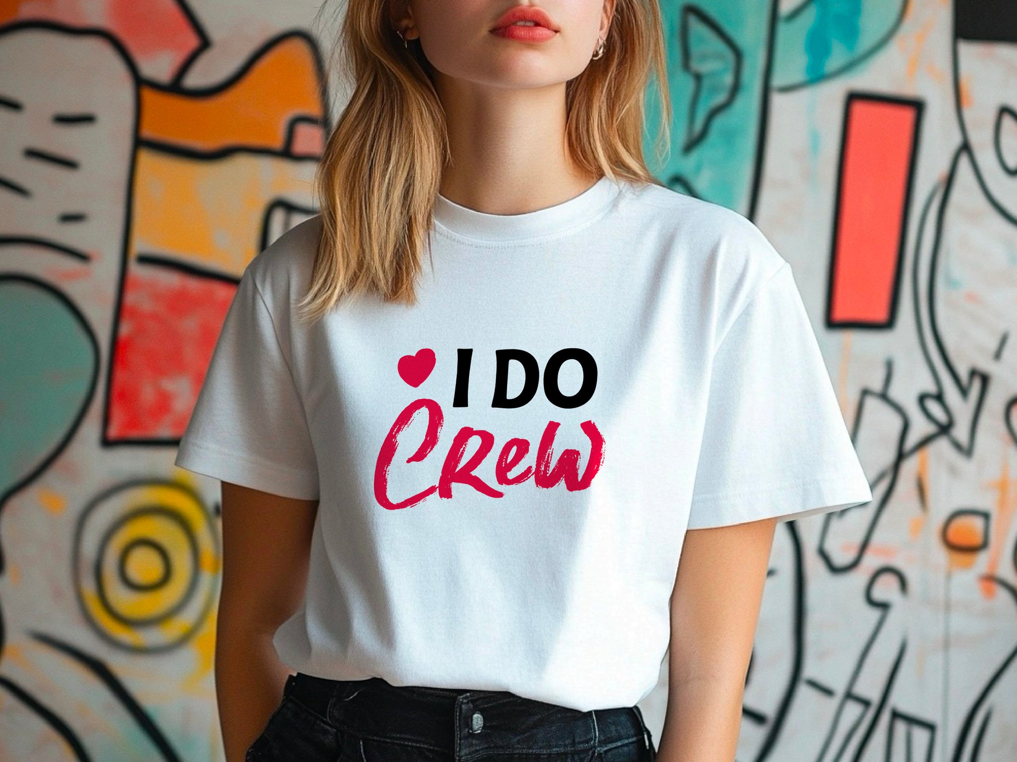 I Do Crew T-Shirt – Bridesmaid Wedding Party Shirt – Matching Bachelorette Tee – Team Bride Outfit – Bridal Shower Gift Idea