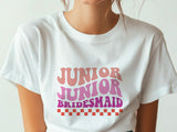 Junior Bridesmaid Shirt – Wedding Party T-Shirt – Flower Girl Sister Tee – Bridal Party Gift – Matching Bachelorette Outfit
