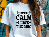 Funny Engagement Shirt – Keep Calm I Have the Ring – Bride to Be T-Shirt – Just Engaged Gift