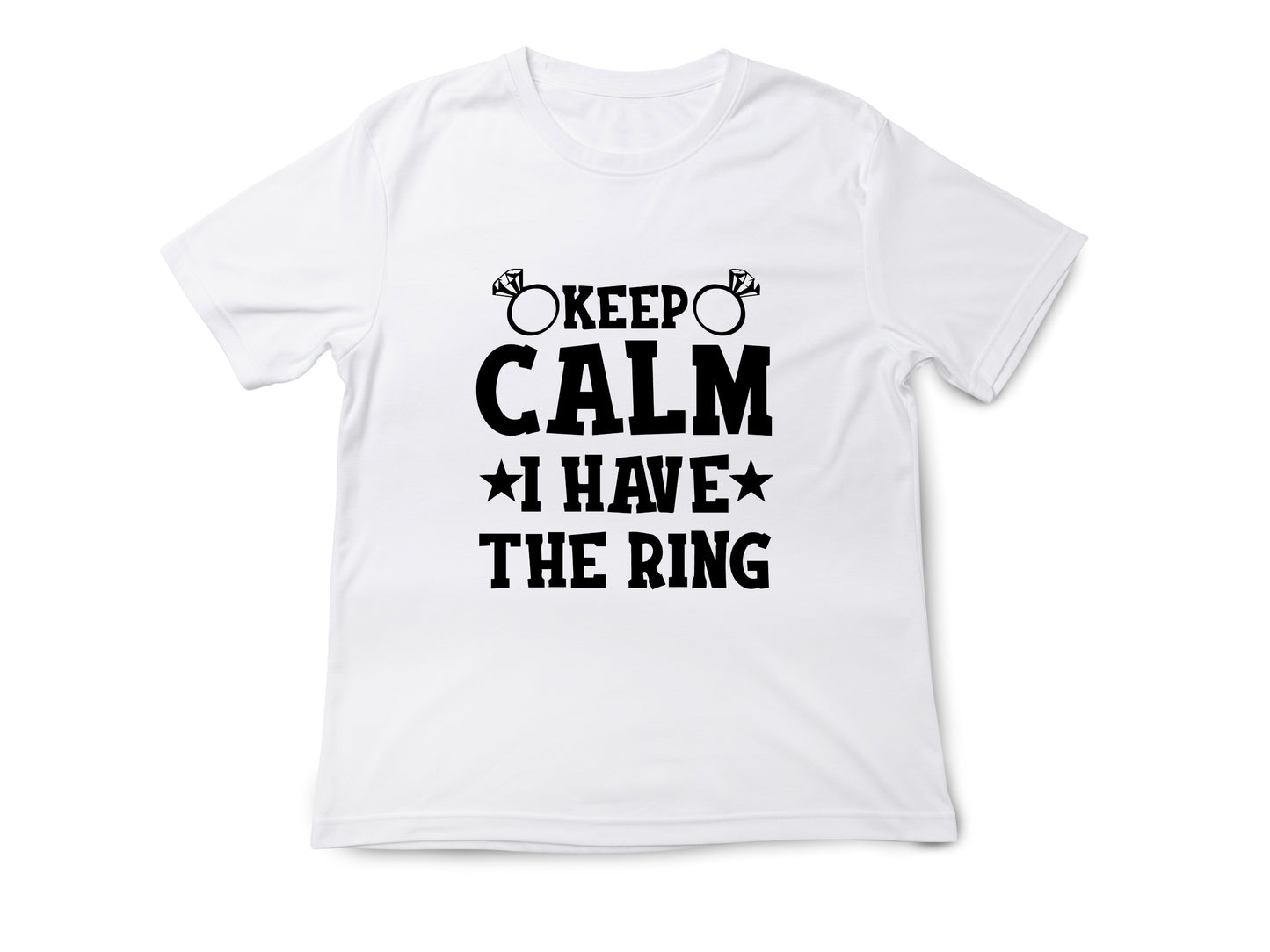 Funny Engagement Shirt – Keep Calm I Have the Ring – Bride to Be T-Shirt – Just Engaged Gift