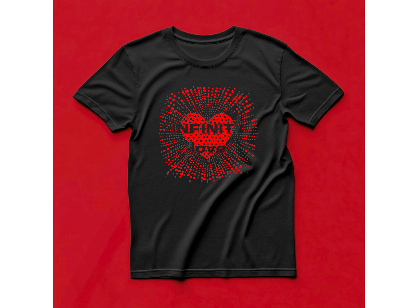 Yayoi Kusama Inspired Infinity Love T-Shirt - Red Polka Dot Feminist Art, Perfect Valentine Gift