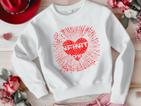 Yayoi Kusama Inspired Infinity Love Sweatshirt - Red Polka Dot Feminist Art, Perfect Valentine Gift