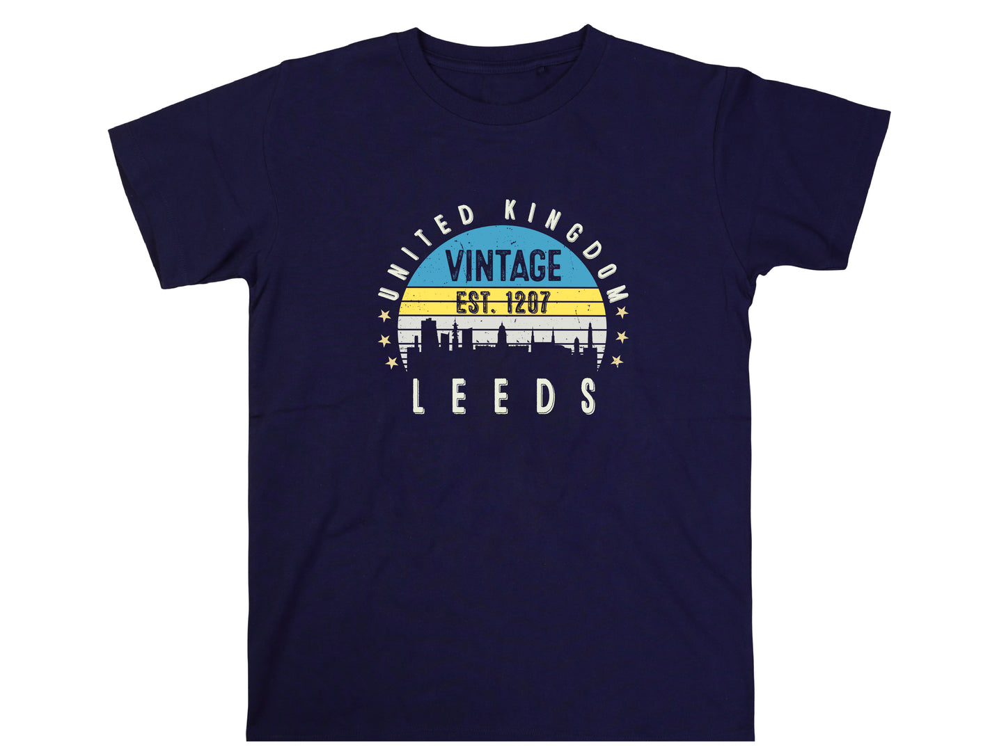 United Kingdom Leeds T-Shirt Est. 1207 | Vintage City Tee | British Heritage Shirt | England Souvenir | Retro Gift Idea