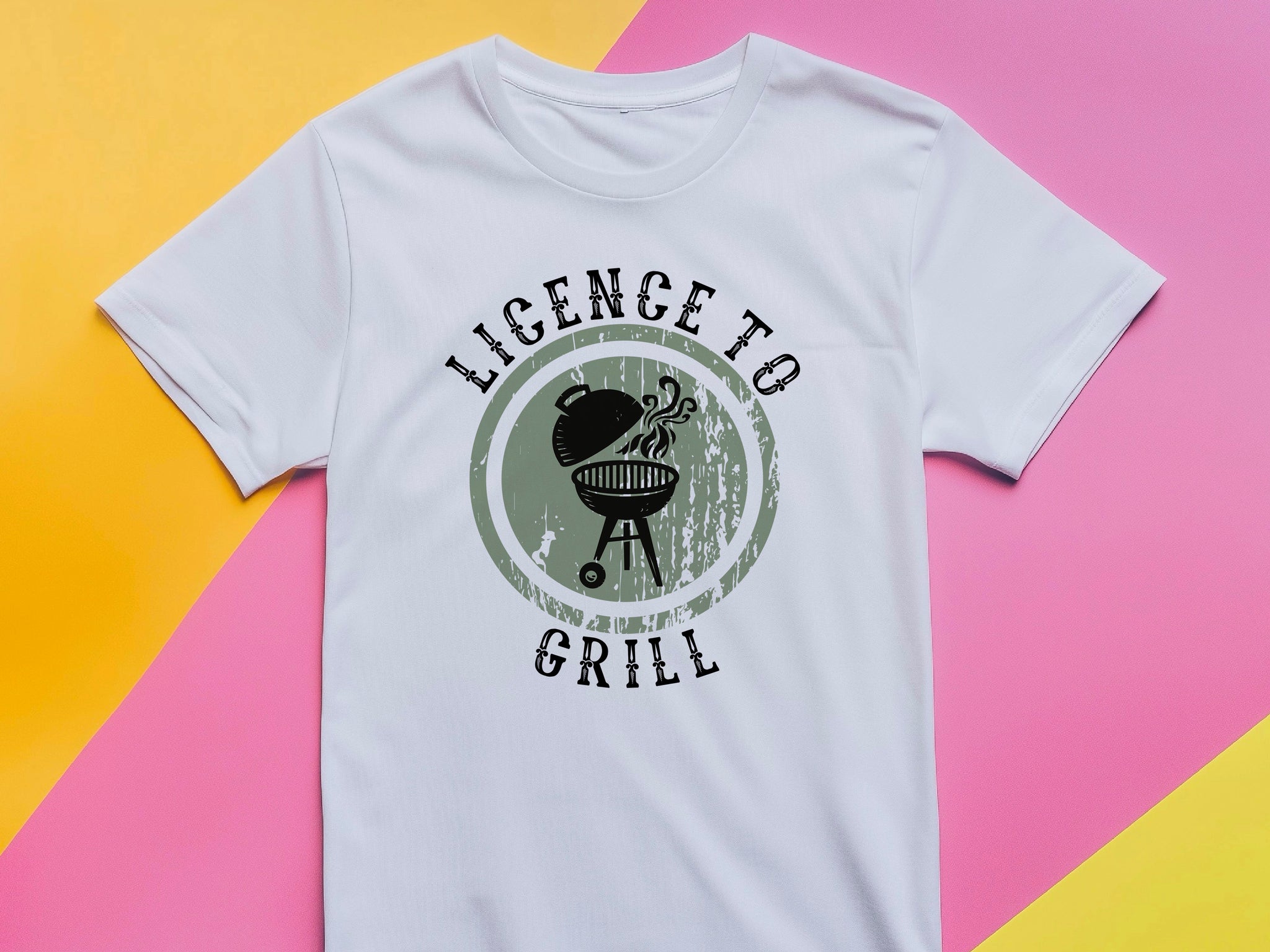 License to Grill Shirt – Funny Dad BBQ T-Shirt – Fathers Day Gift for Him – Grill Master Tee – Mens Cooking Shirt