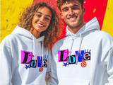 Couples Love Hoodie - Matching Valentine's Day & Anniversary Gift | Perfect for Him and Her