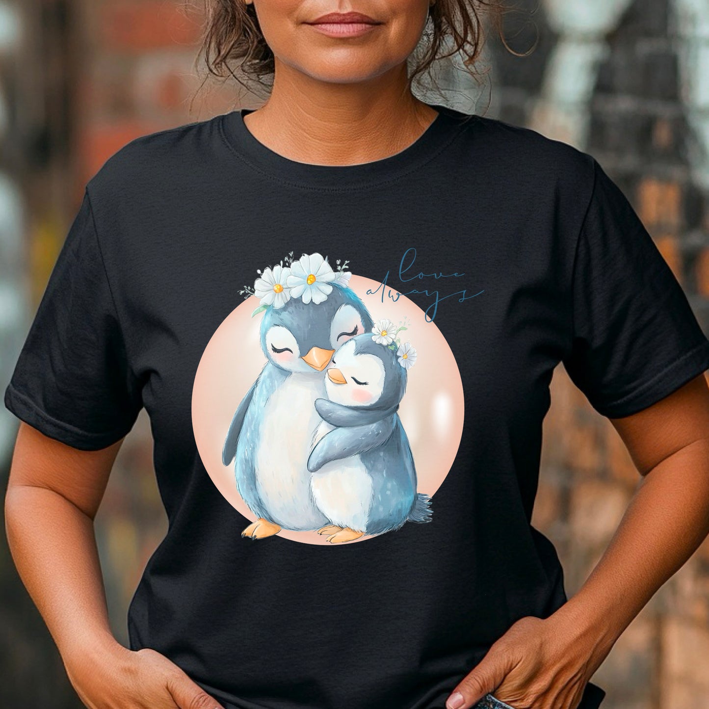 Love always penguins Shirt, Cute Penguin T-Shirt For Women, Penguin Lovers Shirt, Penguins, Mama Gift, Mommy Shirt
