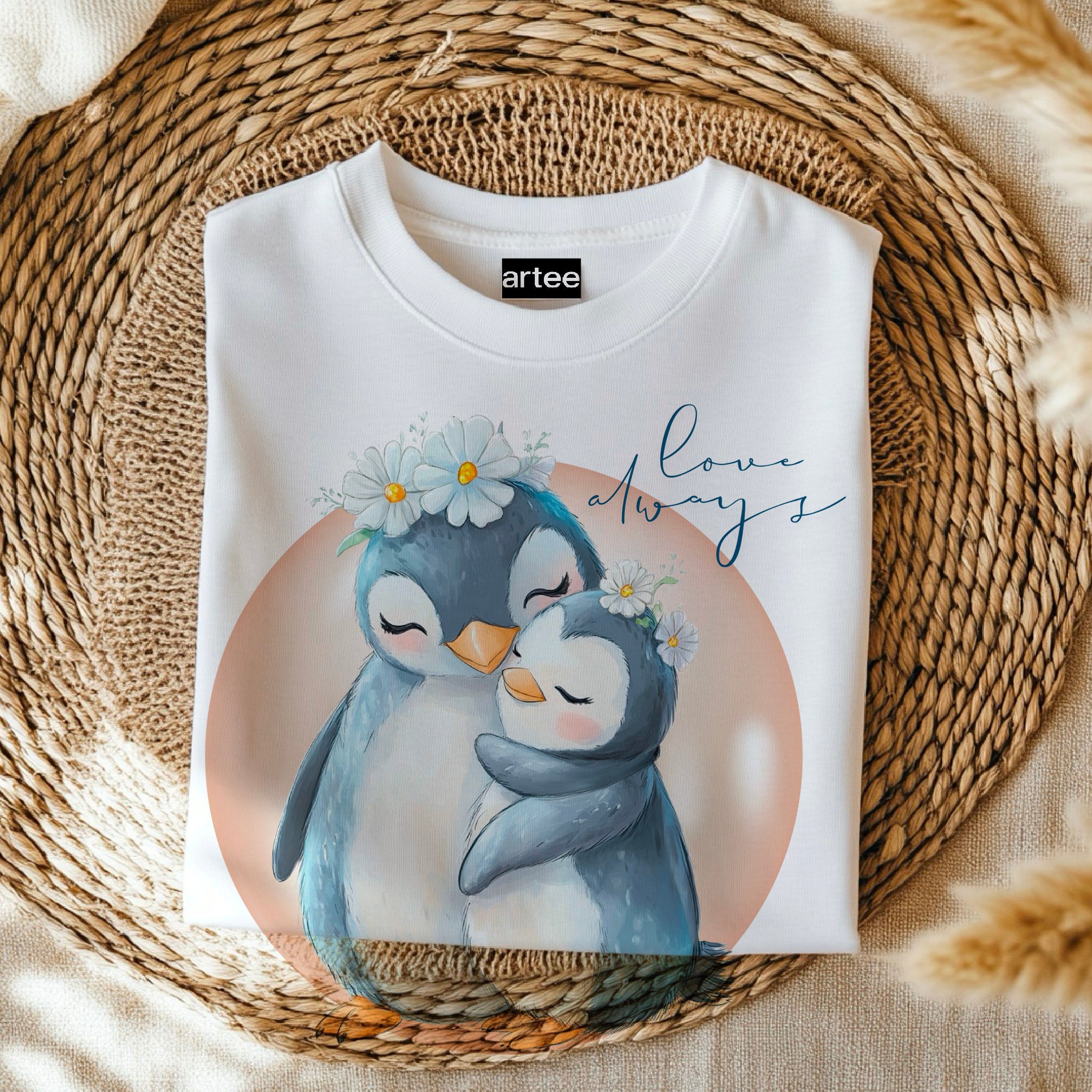 Love always penguins Shirt, Cute Penguin T-Shirt For Women, Penguin Lovers Shirt, Penguins, Mama Gift, Mommy Shirt