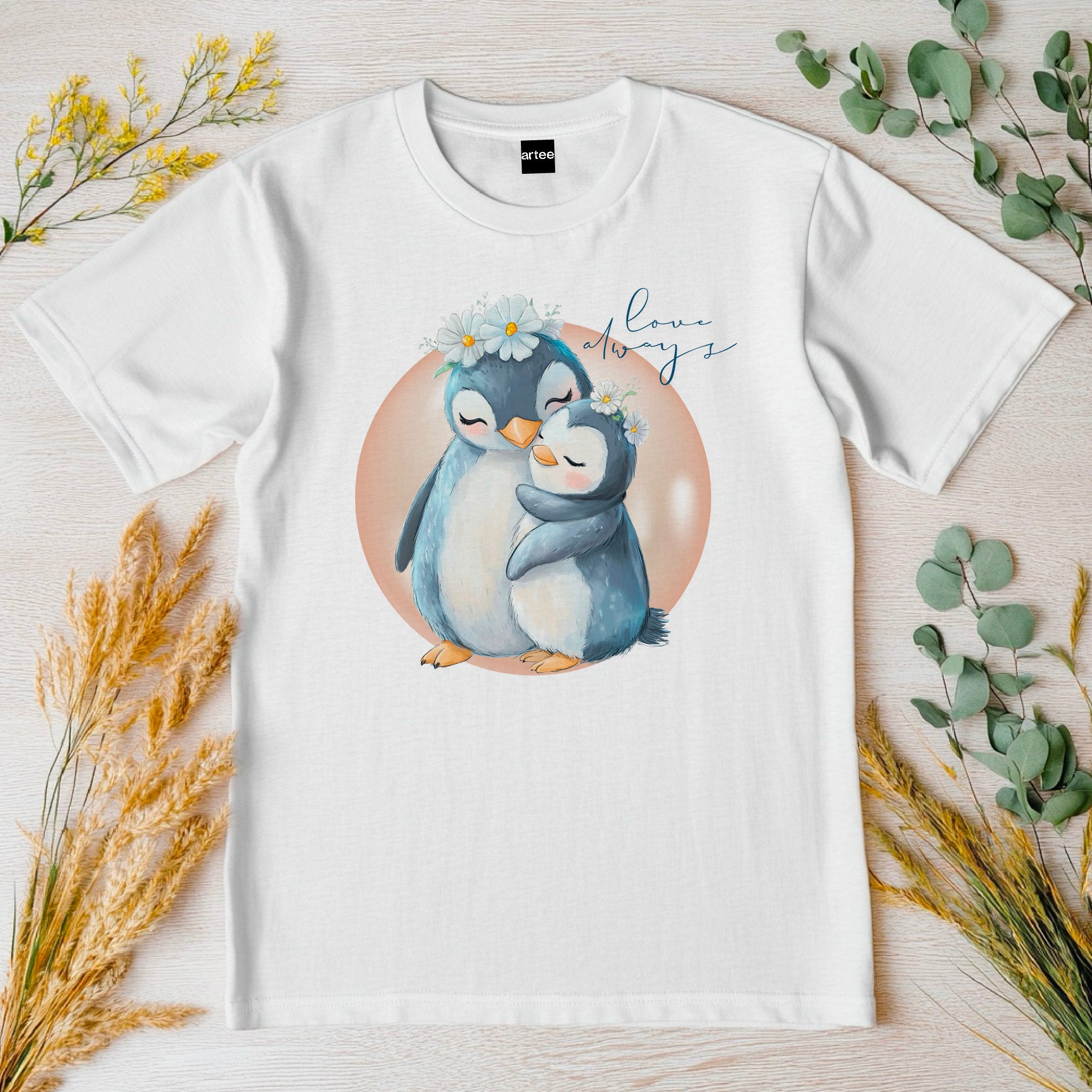 Love always penguins Shirt, Cute Penguin T-Shirt For Women, Penguin Lovers Shirt, Penguins, Mama Gift, Mommy Shirt
